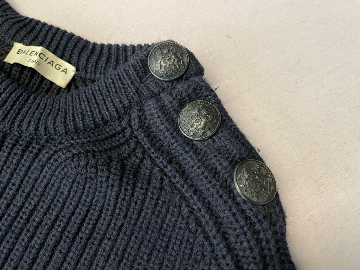 Balenciaga Balenciaga AW18 Button-Detail Sweater Size US M / EU 48-50 / 2 - 10 Thumbnail