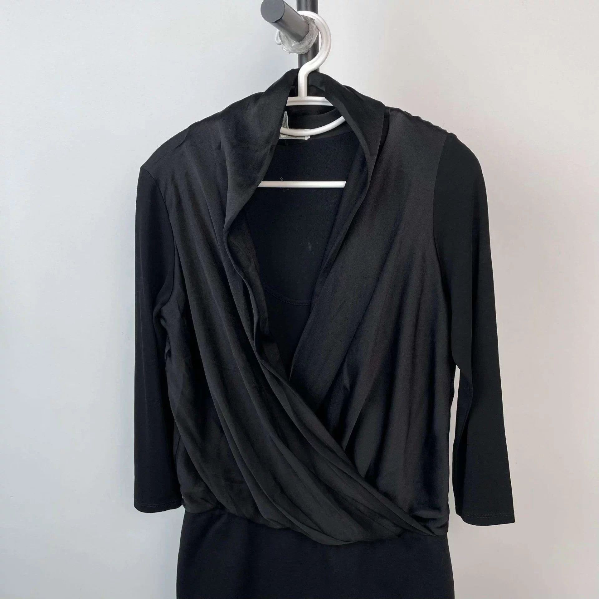 Max Mara MaxMara silk blend dress 40 black Size M / US 6-8 / IT 42-44 - 8 Thumbnail
