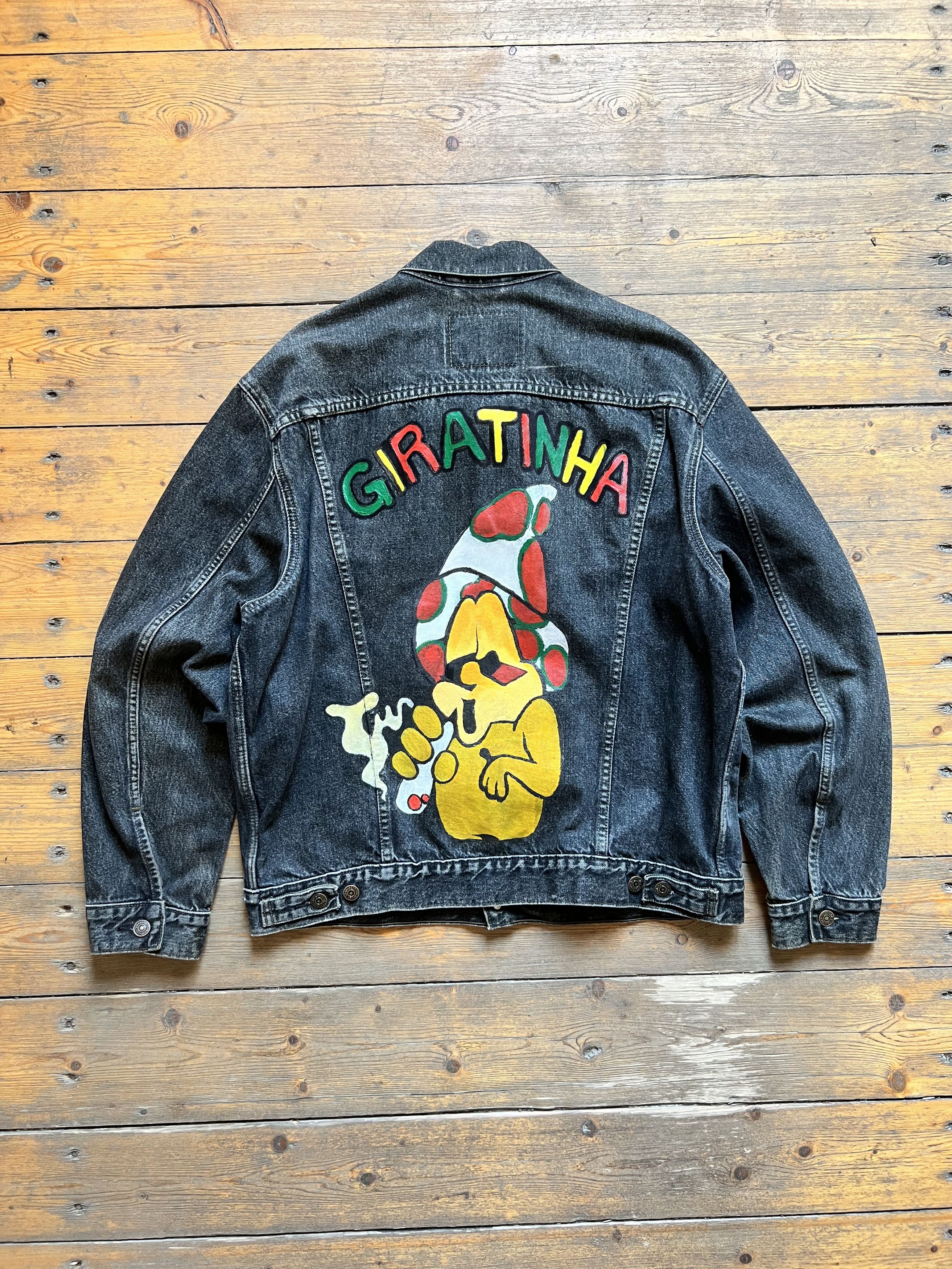 Levi's Vintage Clothing Levis Vintage Mushroom Giratinha Weed Heavy Denim Jacket Size US L / EU 52-54 / 3 - 5 Thumbnail