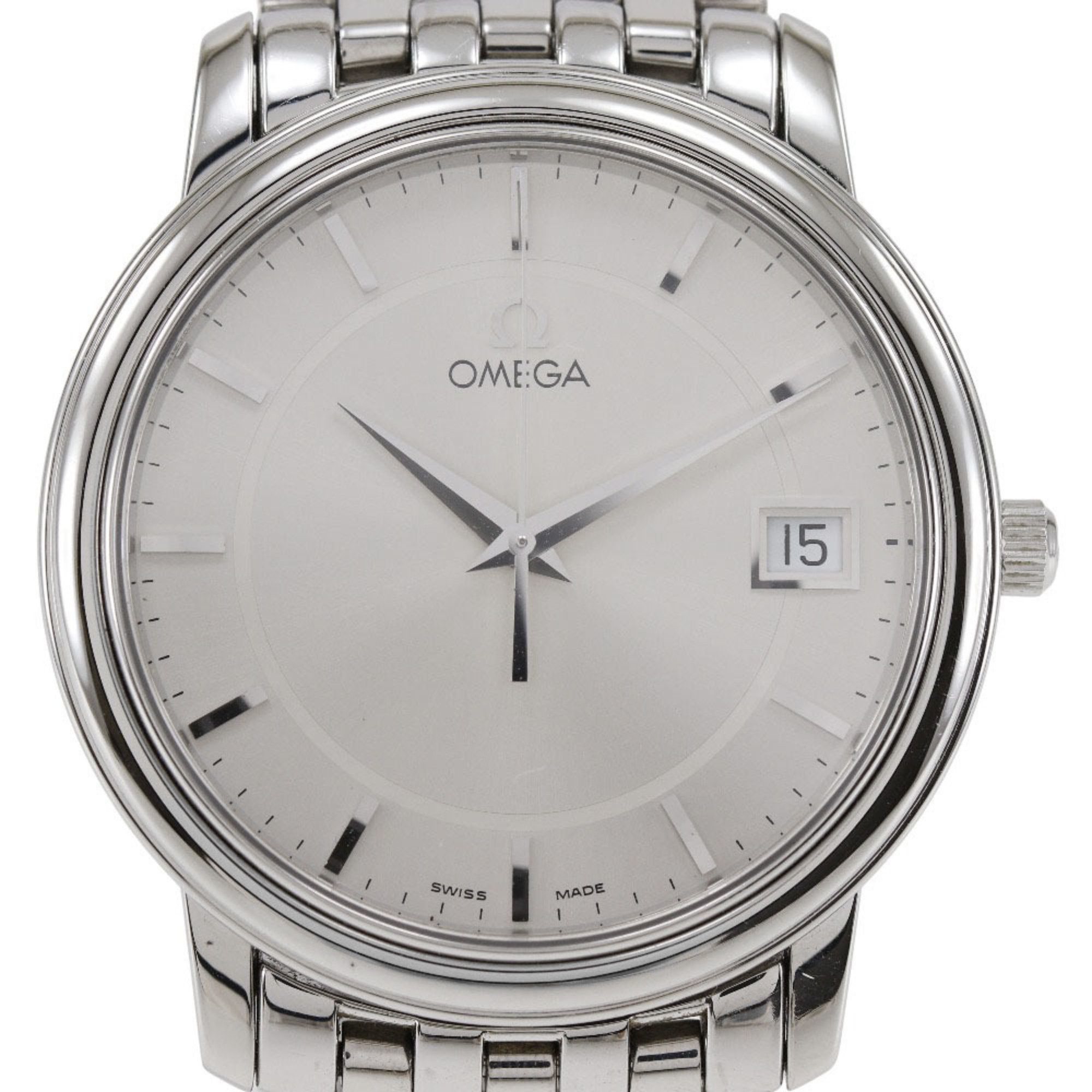 Omega OMEGA De Ville watch cal.1532 196.1150 stainless steel quartz analog display silver dial men s Grailed