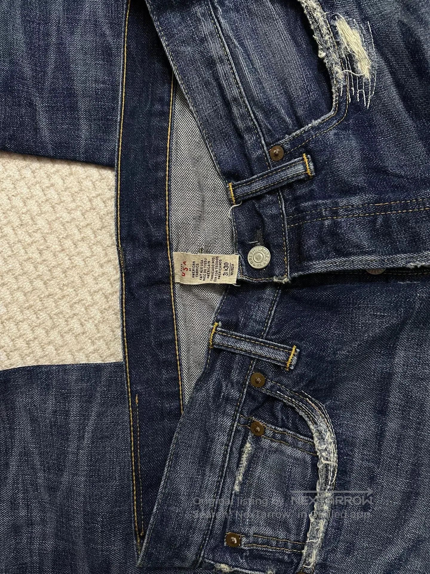 RRL Ralph Lauren RRL 2015 Depp Style Washed Patched Jeans. Size US 31 - 7 Thumbnail