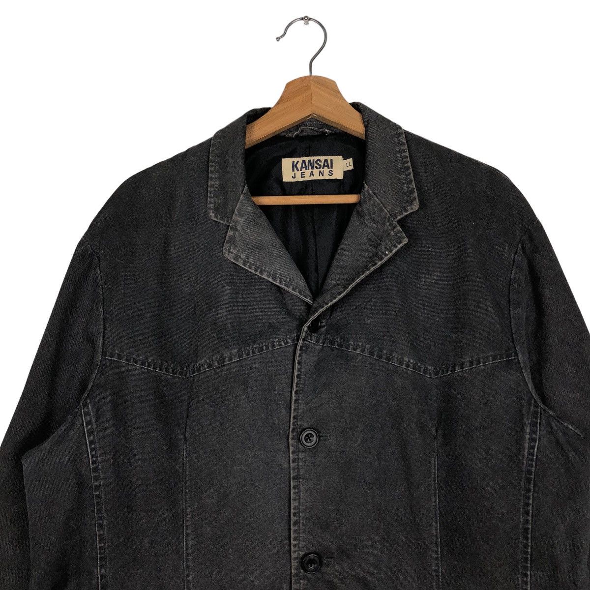 Japanese Brand 🔥90’s Vintage Chore Jacket Worker Kansai Japan Issey Miyake Size US L / EU 52-54 / 3 - 3 Thumbnail