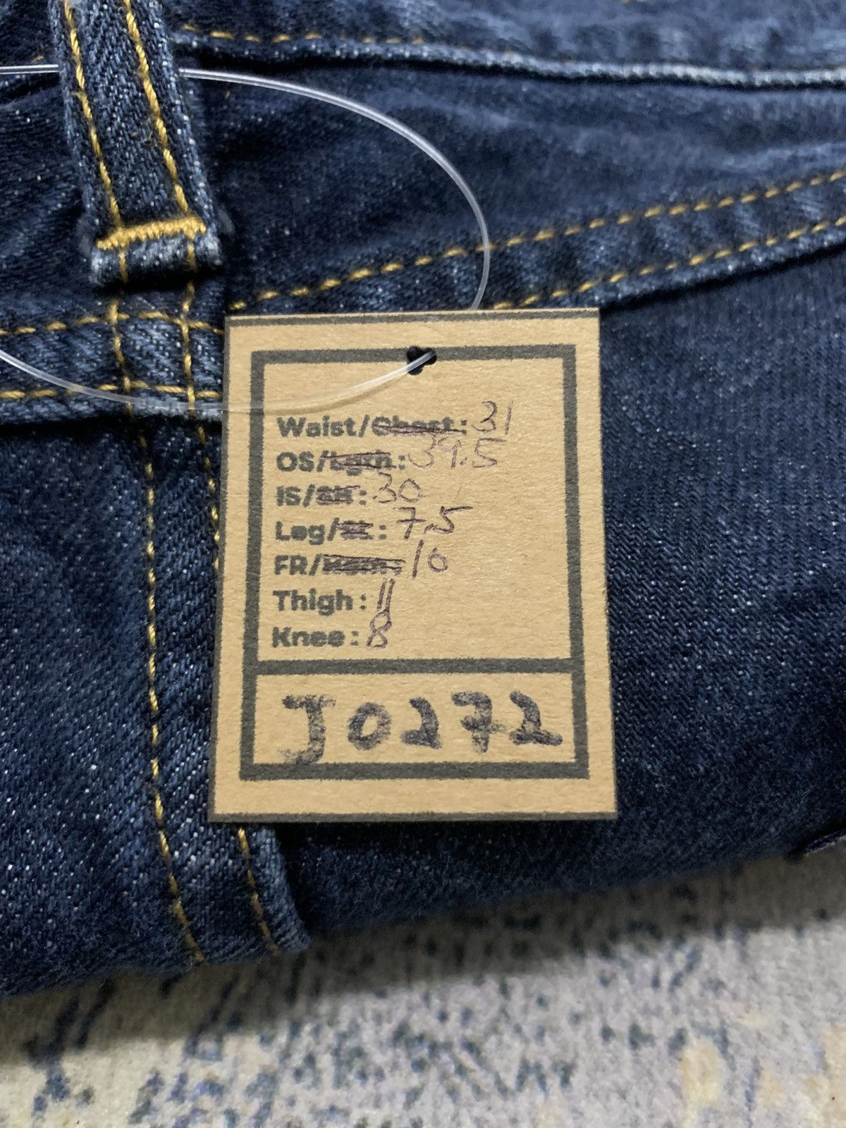 Japanese Brand AS KNOW AS Rare Dark Wash Distressed Japanese Denim Pant Size US 31 - 14 Thumbnail