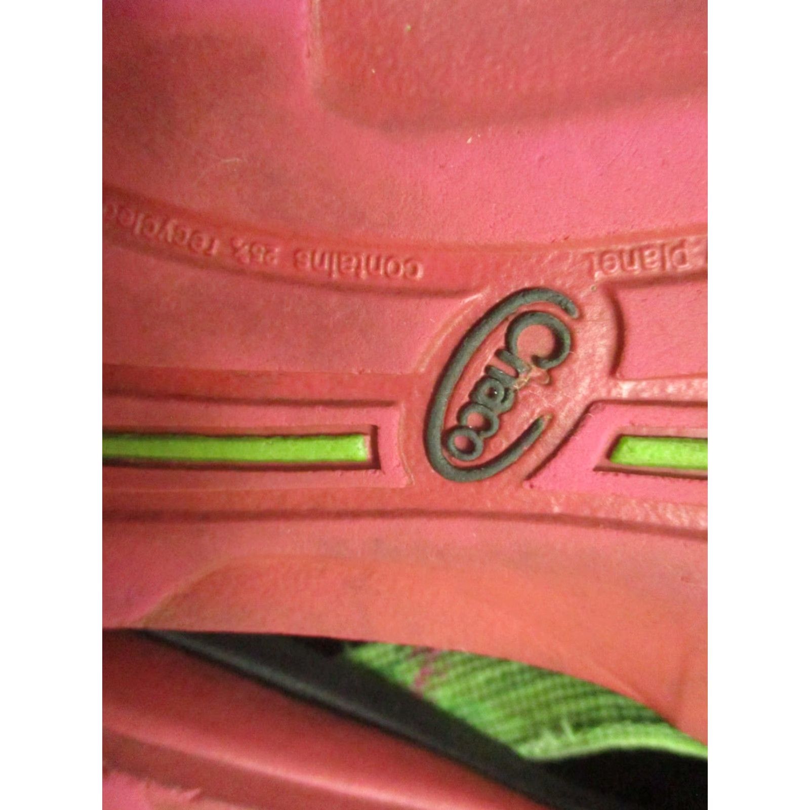 Chaco Chaco Flip Sandals Womens 9 Black Green Thong Flip Flops Outdoor EcoTread Sl ip On Size US 9 / IT 39 - 6 Thumbnail