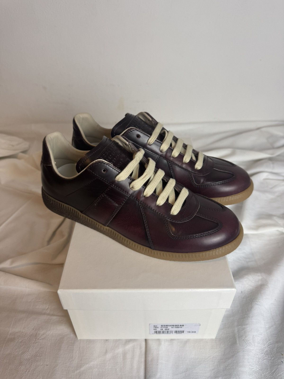 Maison Margiela Maison Margiela GAT Sneakers - Red / Black / Gum 39 Size US 9 / IT 39 - 3 Thumbnail