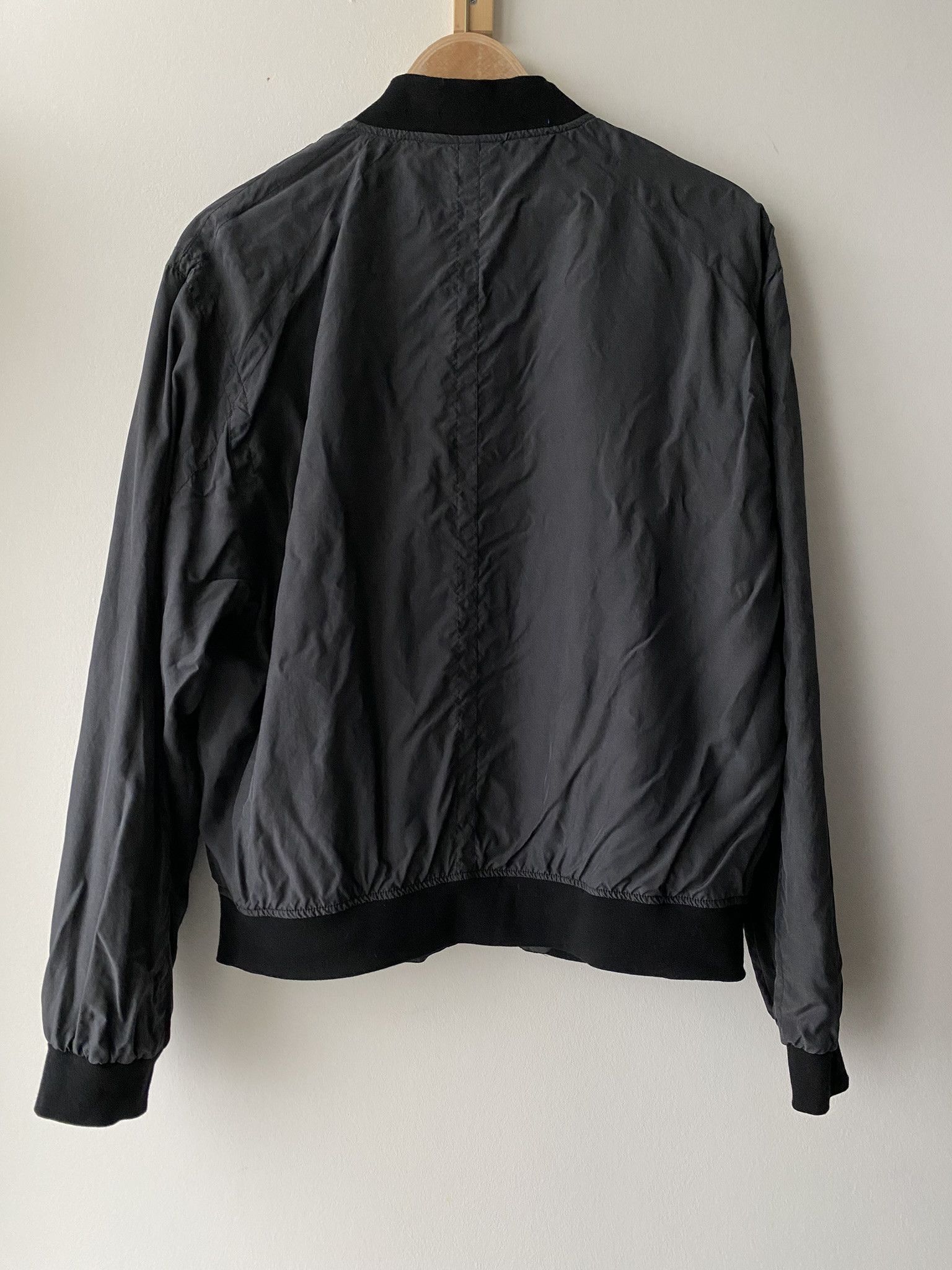Acne Studios 50/L - Black Silk Bomber Size US M / EU 48-50 / 2 - 17 Thumbnail
