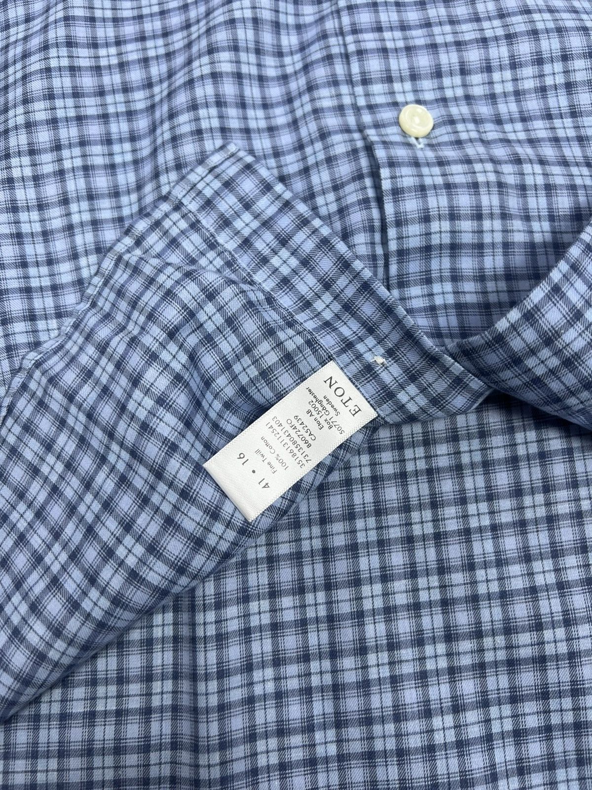 Eton ETON Men's Check Shirt Long Sleeve Button Up Size US L / EU 52-54 / 3 - 10 Thumbnail