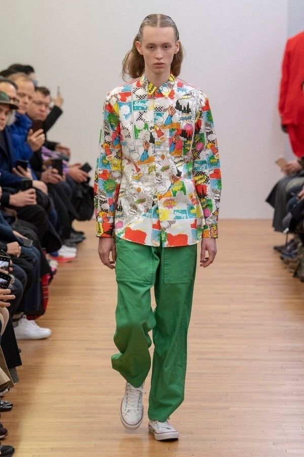 Comme des Garcons SHIRT COMME des GARCONS SHIRT 2019AW Comic Multi Printed Hoodie Size US S / EU 44-46 / 1 - 2 Thumbnail