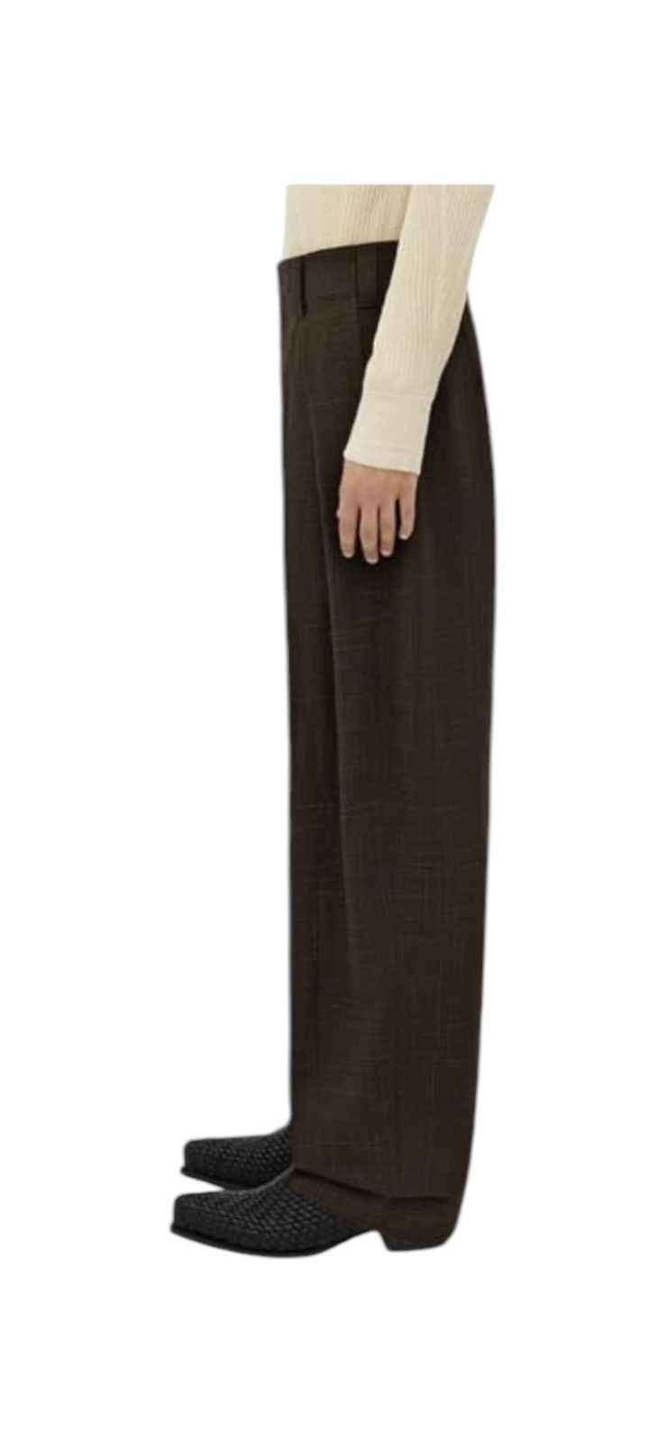 Bottega Veneta CRISS-CROSS PLEATED TROUSERS Size US 34 / EU 50 - 1 Thumbnail