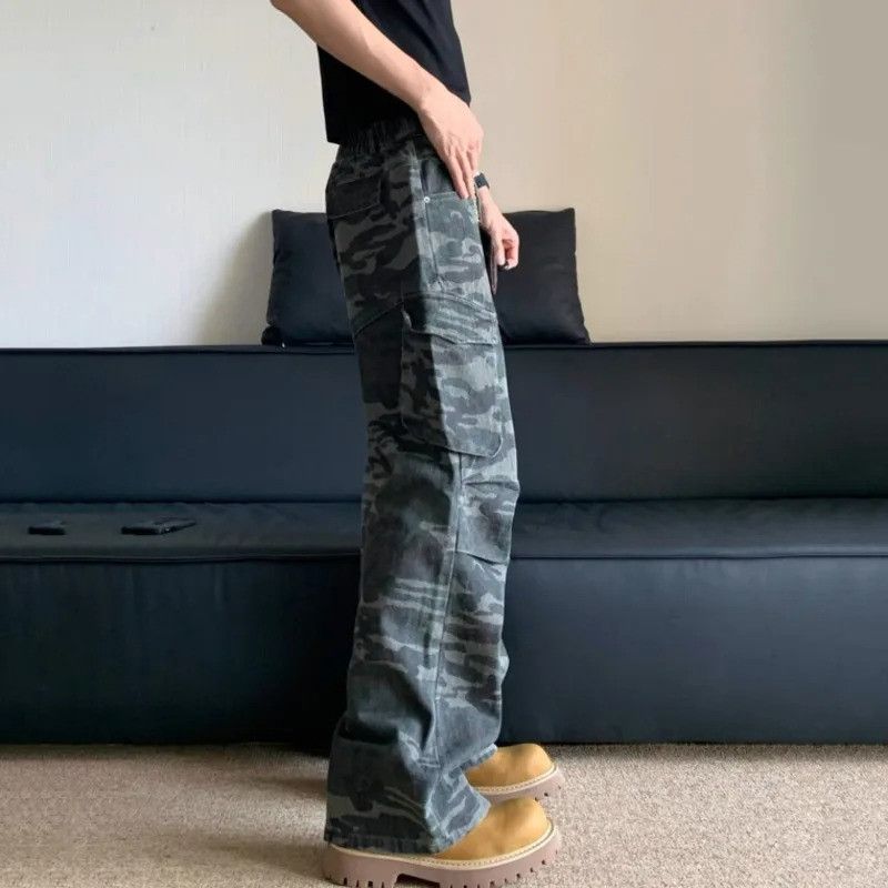 Jean × Vintage Cargo Streetwear Denim Size US 32 / EU 48 - 3 Thumbnail