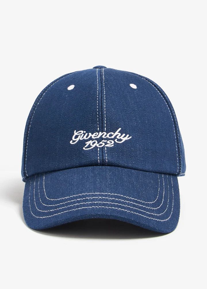 Givenchy o1n1vont0326 Size:OS/ Embroidered Logo Cap in Blue Size ONE SIZE - 1 Thumbnail