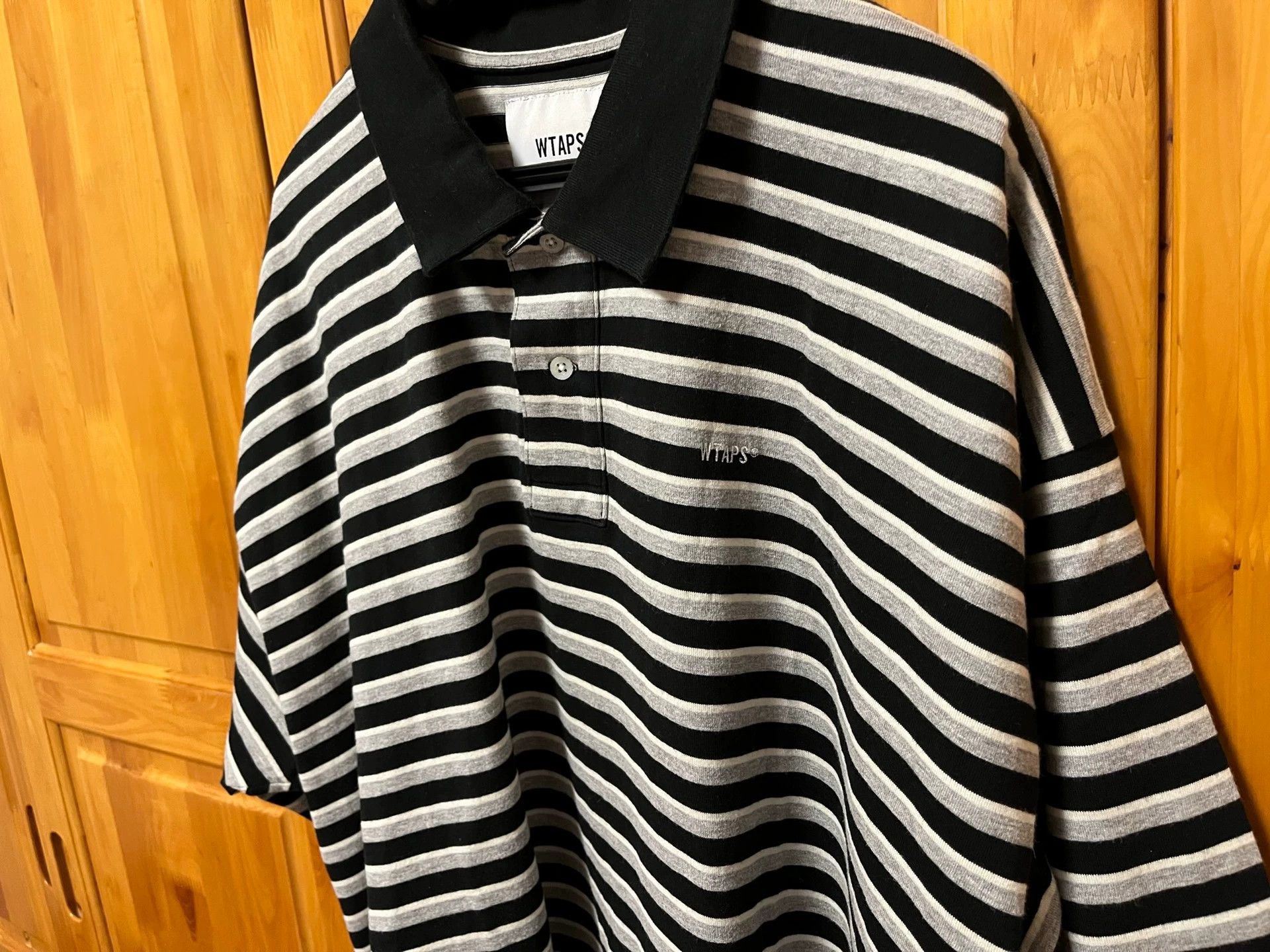 Wtaps WTAPS VASQUE 20SS Black Striped Polo Short Sleeve M Size US M / EU 48-50 / 2 - 2 Thumbnail