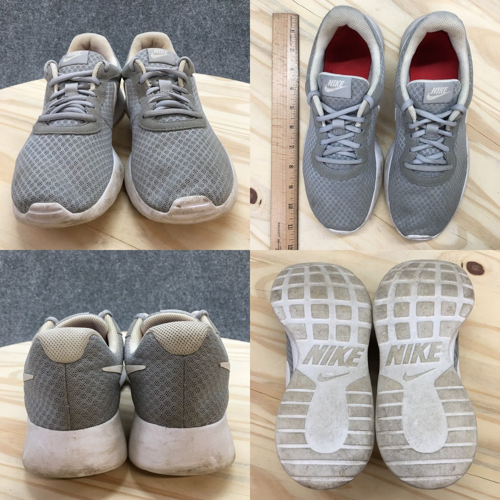 Nike Nike Tanjun Sneaker Womens 7.5 Gray Casual Athletic Lace Up - Shoes Size US 8 / IT 38 - 8 Thumbnail