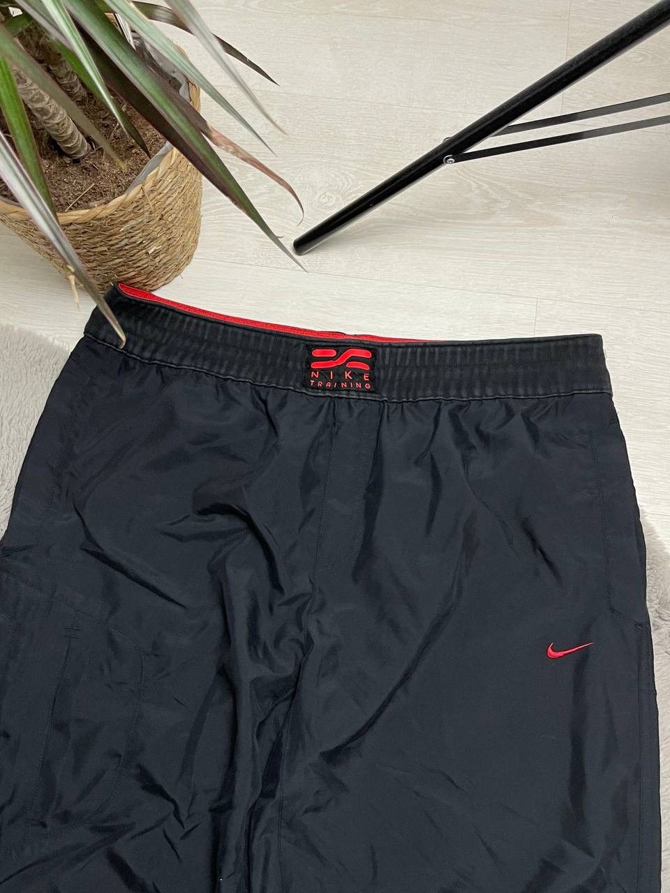 Nike × Vintage Nike Vintage Y2k Nylon Drill Track Baggy Pants Size US 41 - 2 Thumbnail