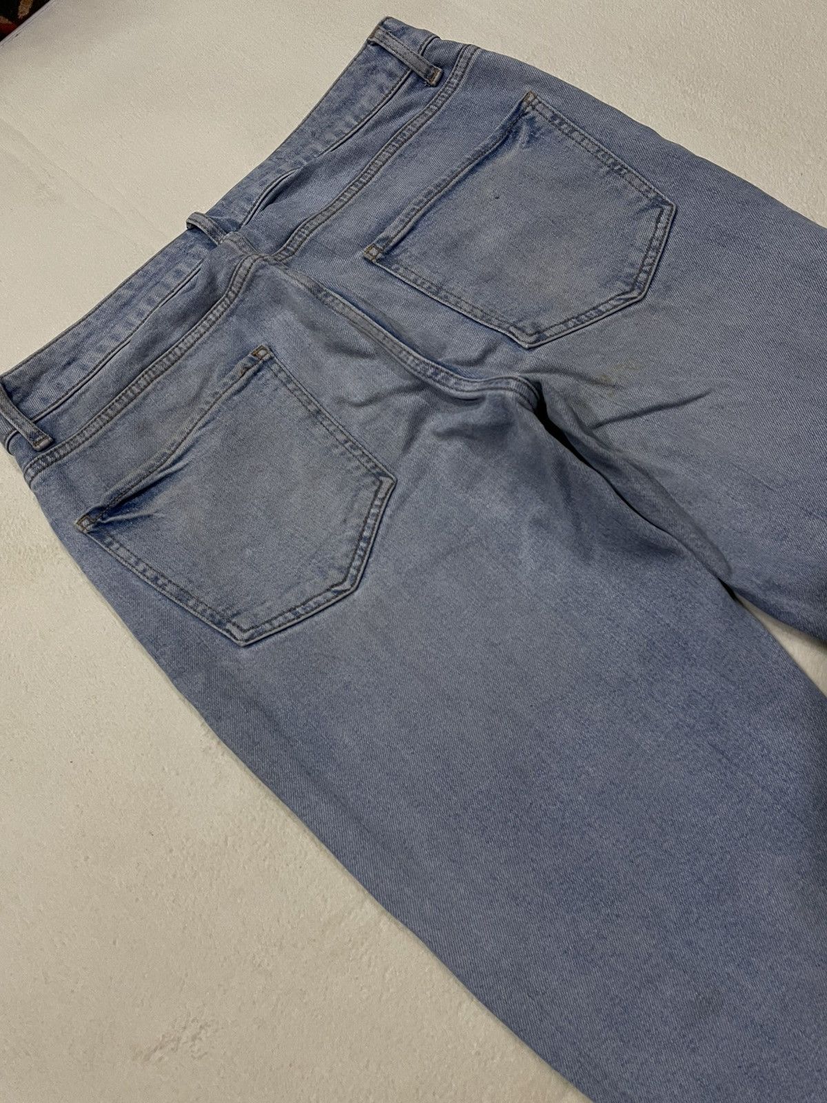 Topman Vintage Topman Skinny Mudwash Ripped Denim Jeans Size US 33 - 18 Thumbnail