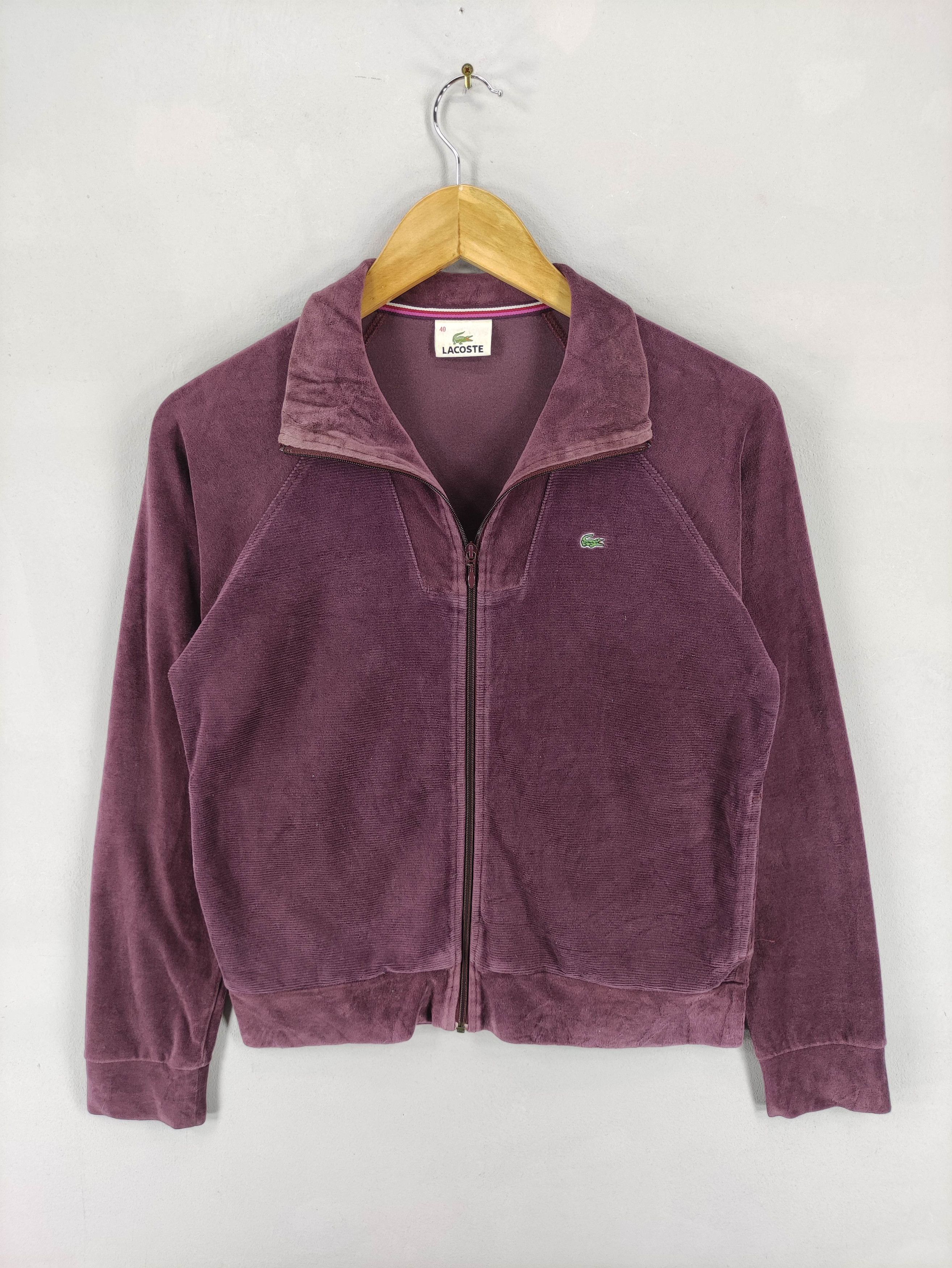 Lacoste Vintage Lacoste Small Logo At Chest Sweater Zipper Size S / US 4 / IT 40 - 1 Thumbnail
