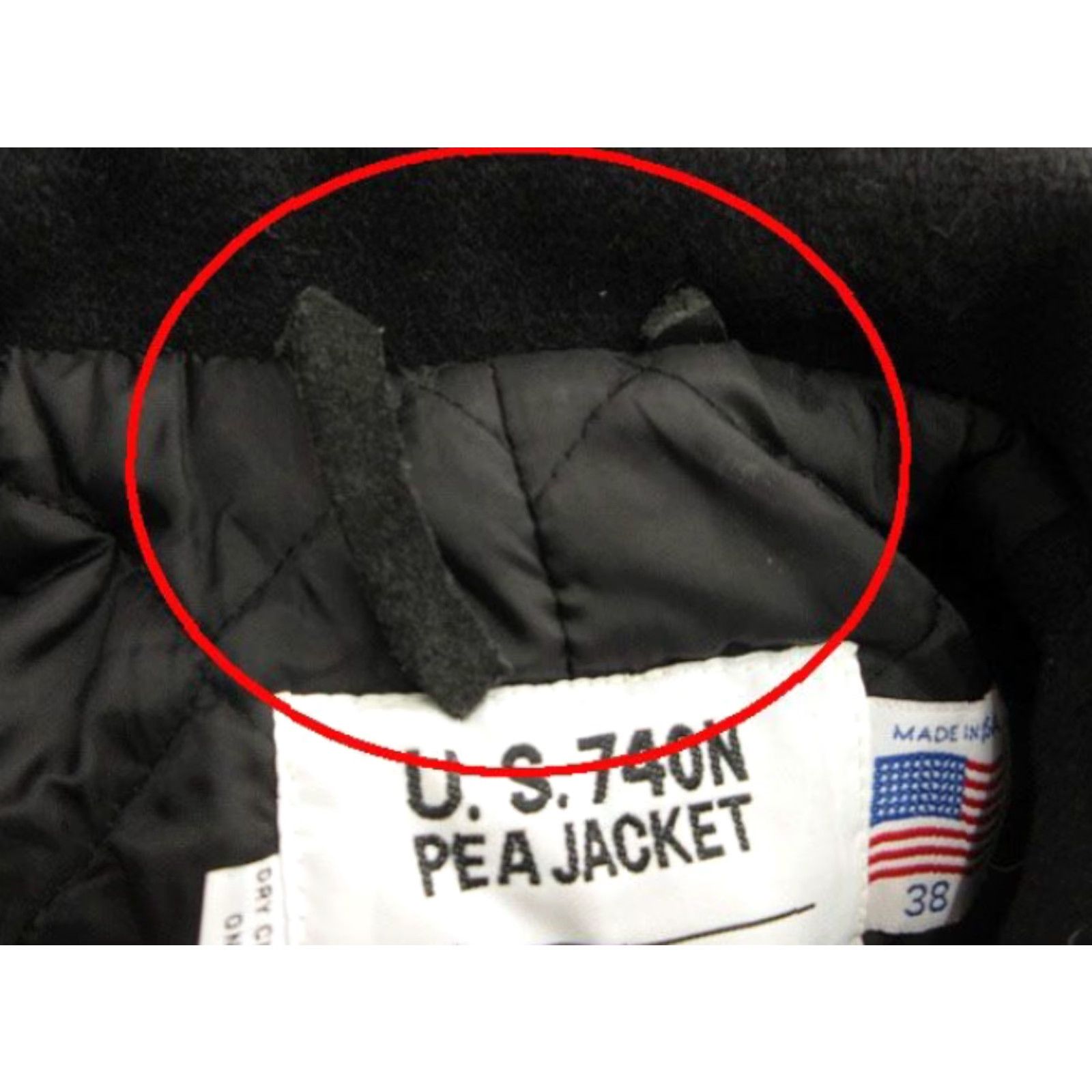 Schott VINTAGE Schott 740N Black Wool Pea Coat Jacket Size 38 Double-Breasted Men Casual Coat Mens Black Wool Pea Coat Jacket 38 US Made USA VTG Size US XXS / EU 40 - 4 Thumbnail