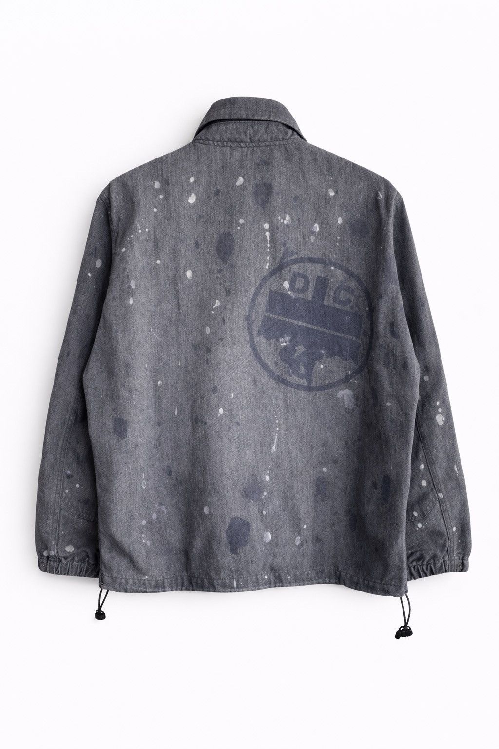 ABAHOUSE Vintage ABAHOUSE Paint Splatter Work Jacket Grey Streetwear Size US M / EU 48-50 / 2 - 2 Thumbnail