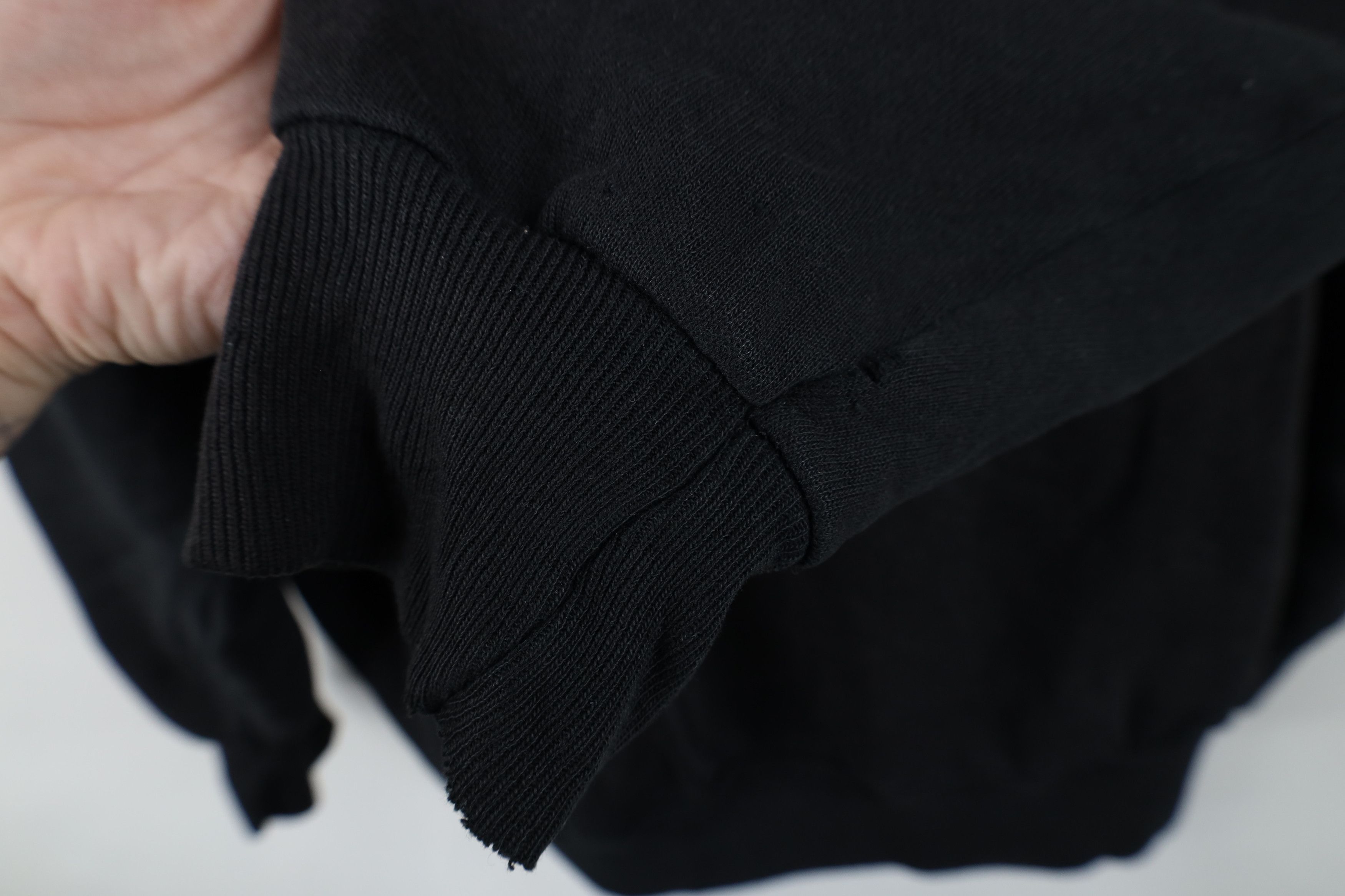 Vintage Vintage 90s Streetwear Blank Crewneck Sweatshirt Black Size US XXL / EU 58 / 5 - 11 Thumbnail