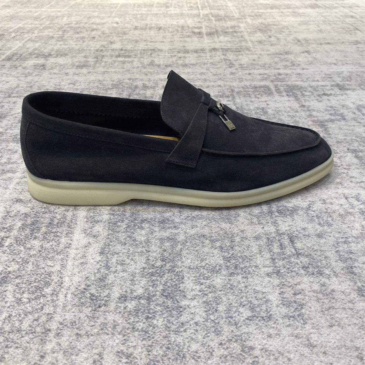 Loro Piana Loro Piana Summer Charms Walk 13 Suede Argo Blue Melange Size US 9 / EU 42 - 13 Thumbnail