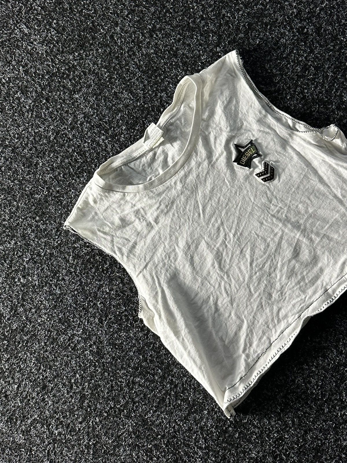 Designer × Diesel × Vintage 🚨VNTG Diesel with logo tank top very rare 90s big logo Size S / US 4 / IT 40 - 2 Thumbnail