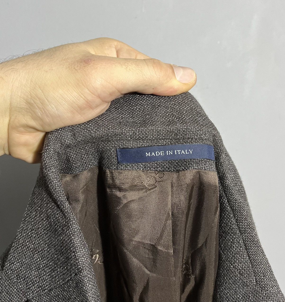 Boggi Boggi Milano Brown Gray Blazer Two Button Classic Jacket Size US XL / EU 56 / 4 - 10 Thumbnail
