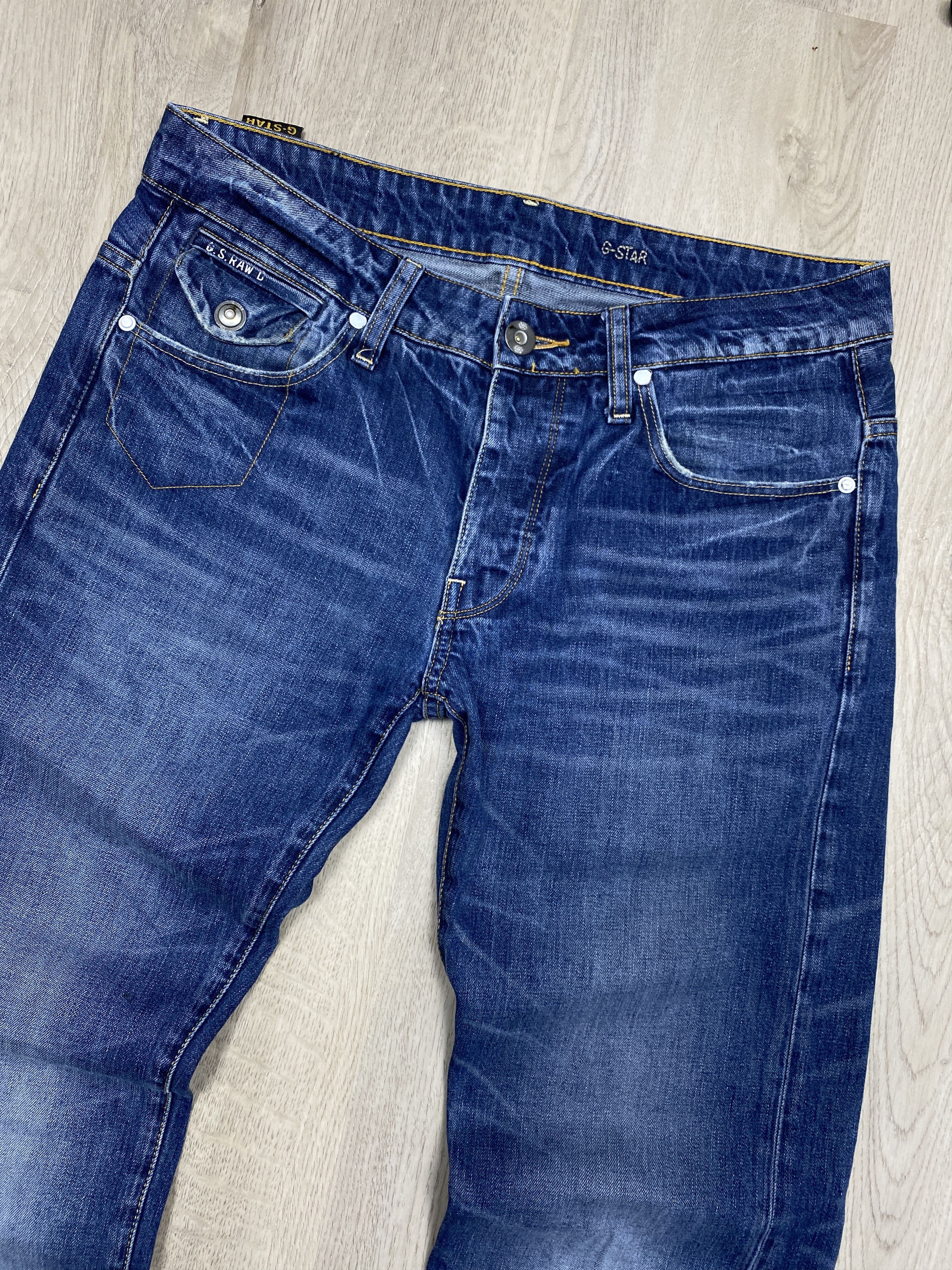 G-Star G Star Raw Mens Morris Low Straight Denim Pants Jeans Size US 31 - 2 Thumbnail