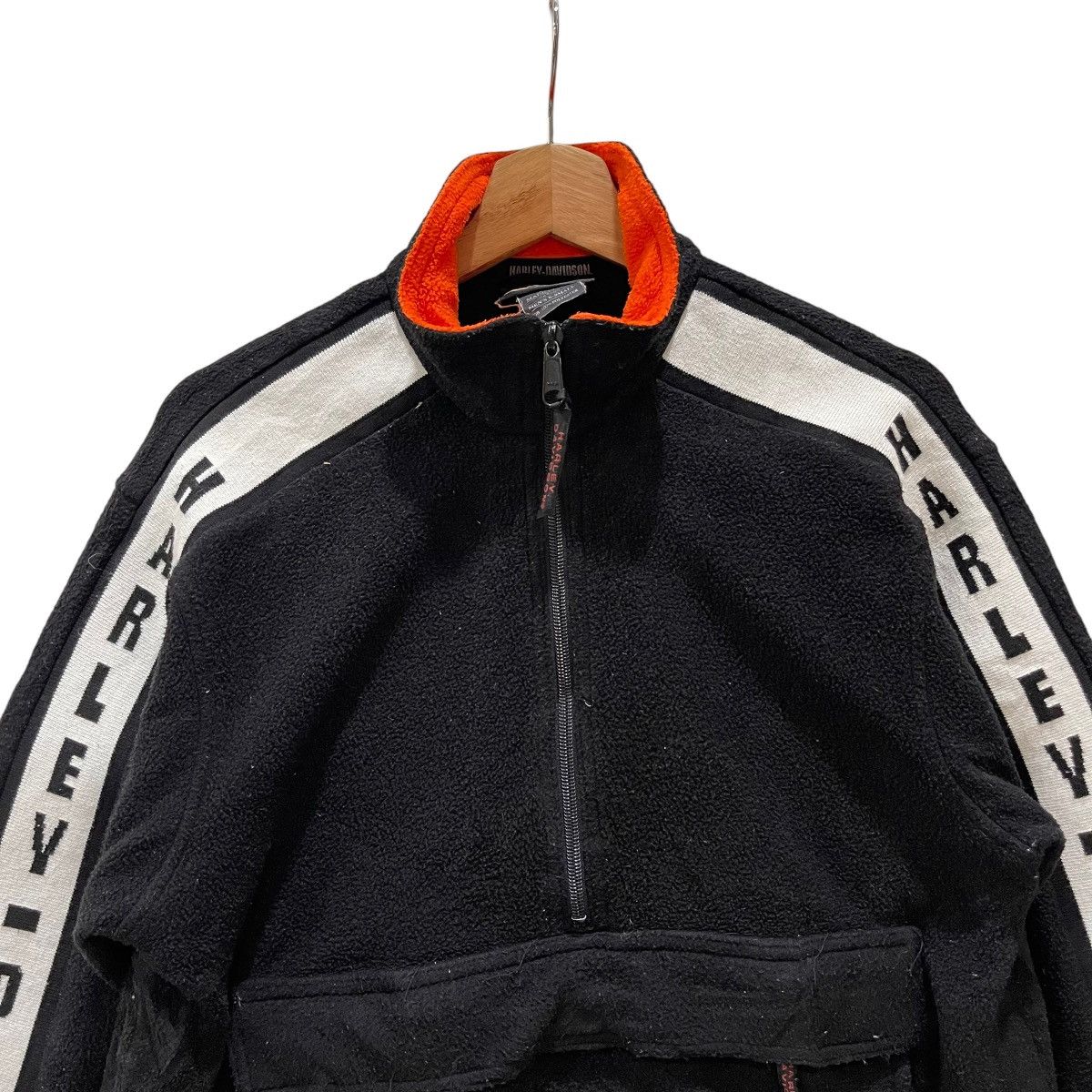 Harley Davidson × Vintage Vintage Harley Davidson Made in Usa Half Zipper Jacket Size US S / EU 44-46 / 1 - 2 Thumbnail