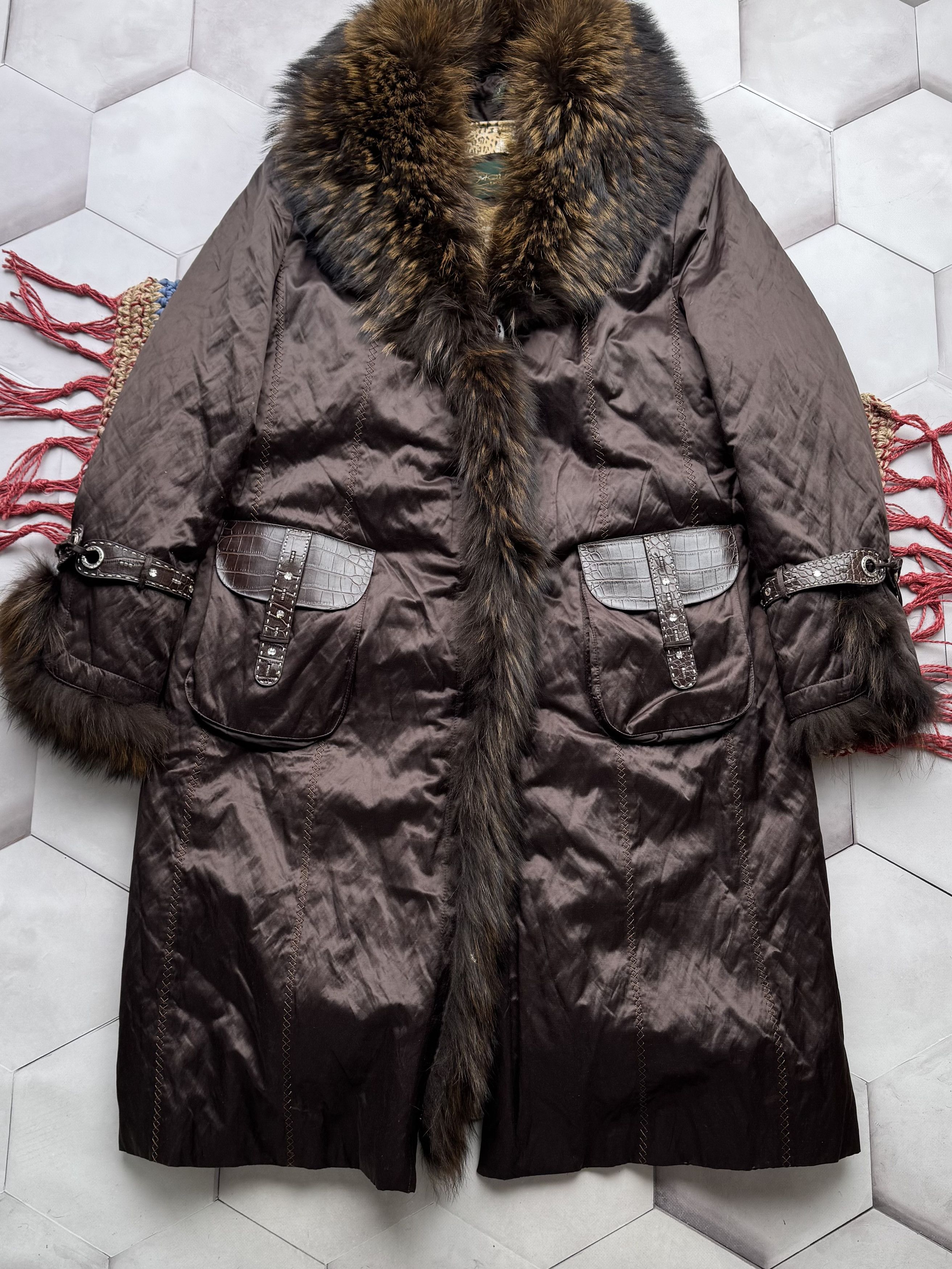 Vintage Vintage Coat With Real Fur Details (E4) Size L / US 10 / IT 46 - 4 Thumbnail