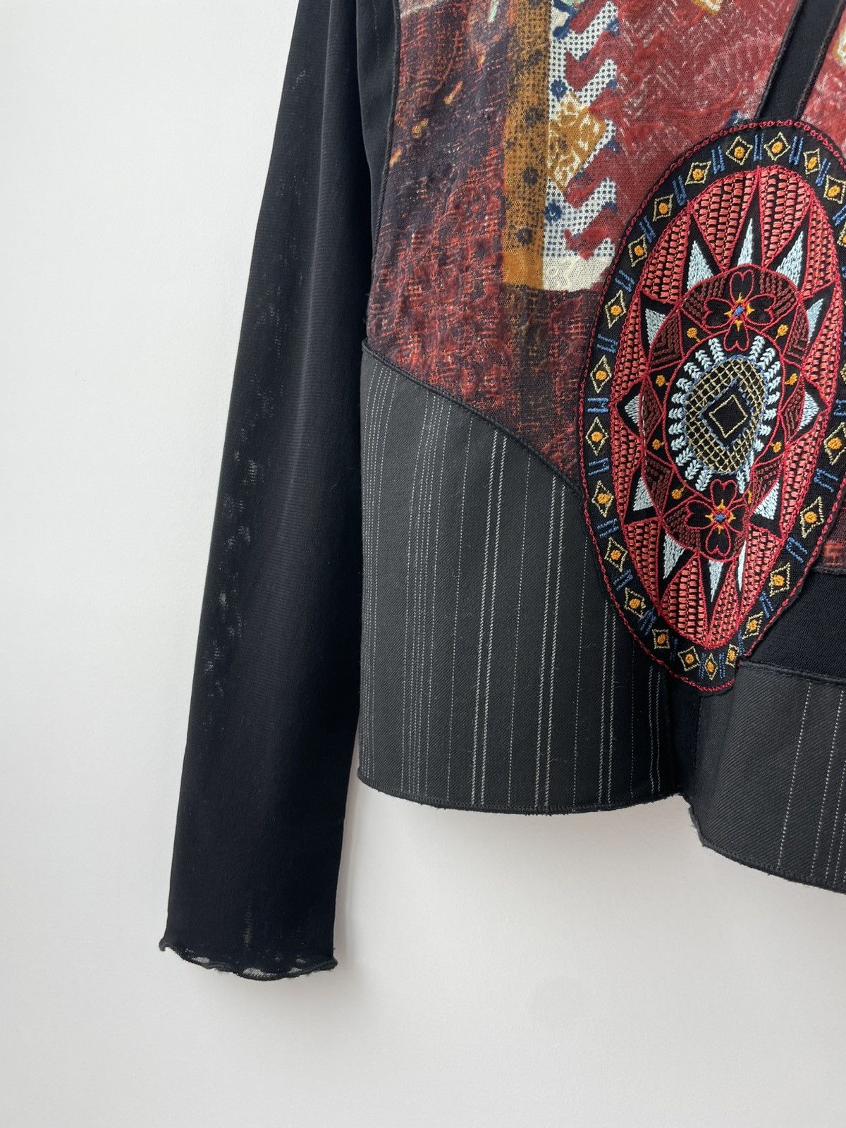 Jean Paul Gaultier Save The Queen Y2K mesh Longsleeve Top Shirt JPG Style Size S / US 4 / IT 40 - 4 Thumbnail