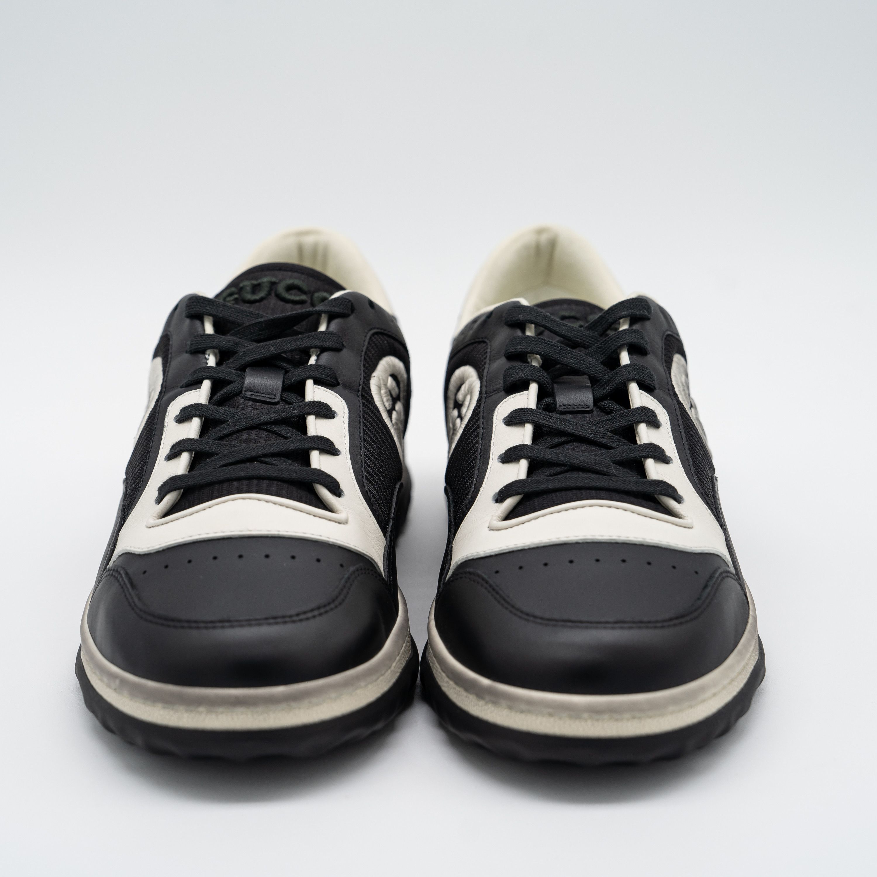 Gucci Gucci MAC80 Sneakers Black Off White Leather Size US 10 / EU 43 - 2 Thumbnail
