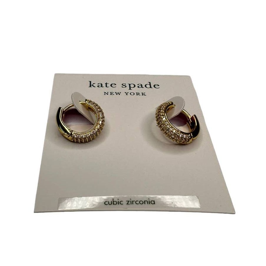 Kate Spade Kate Spade Cubic Zirconia Pink Pave Mini Huggies Earrings Size ONE SIZE - 8 Thumbnail