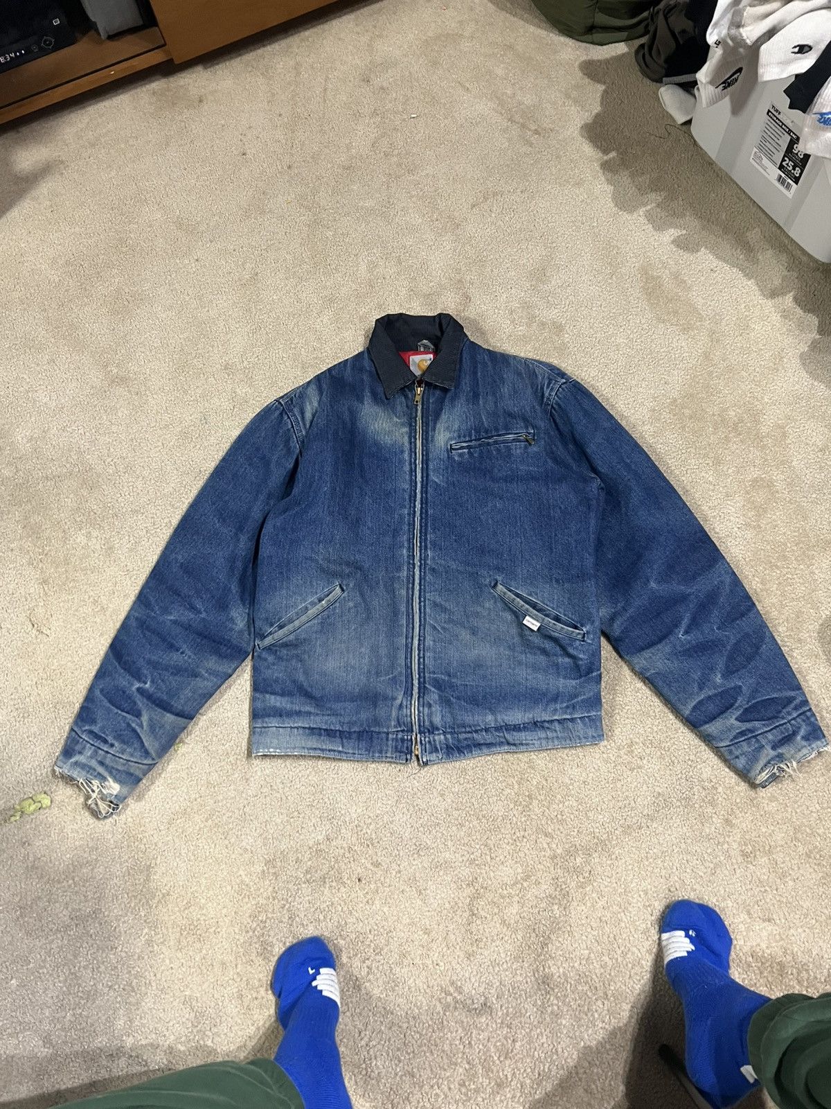 Carhartt × Vintage 70s Carhartt 8LJ Blue Denim Detroit Jacket  