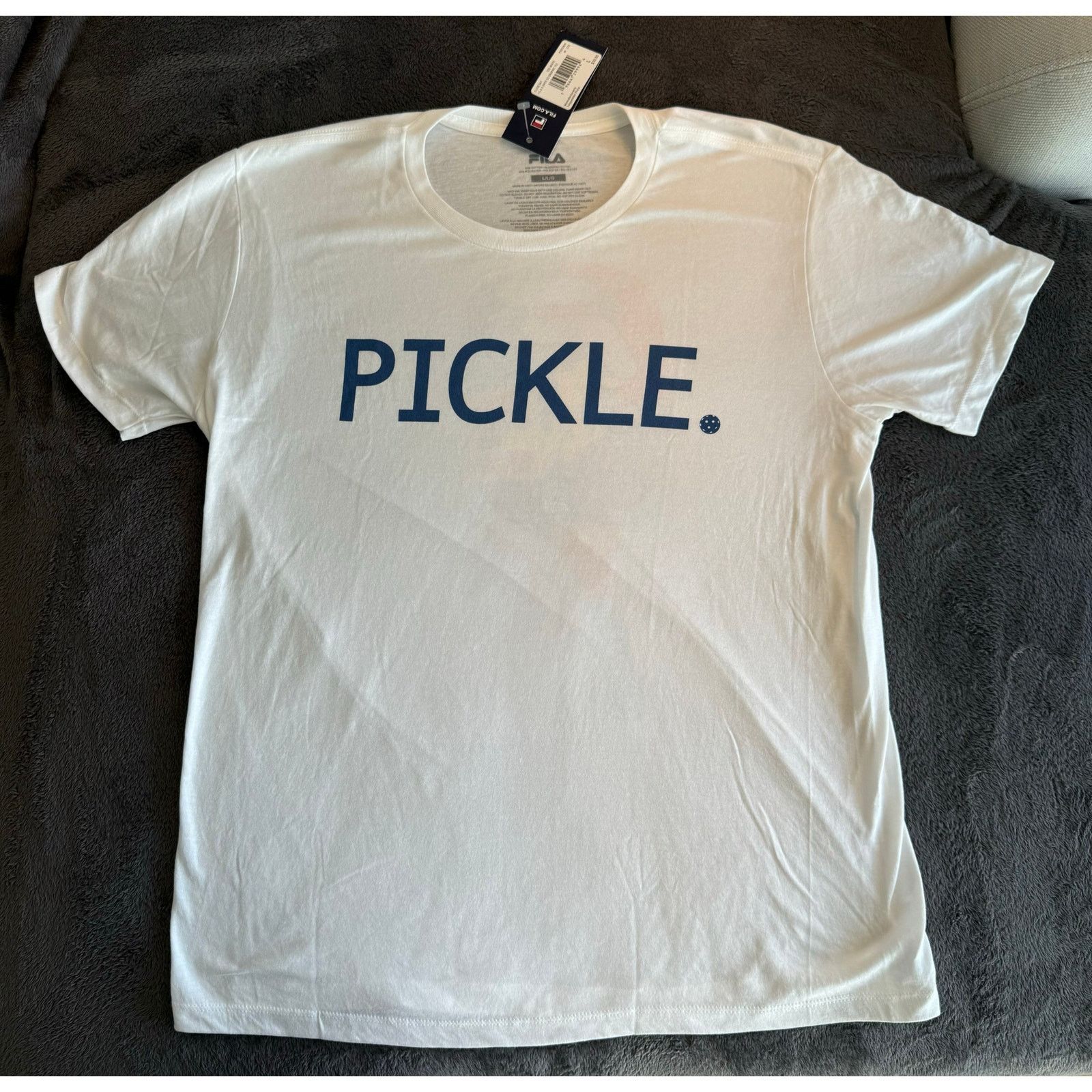Fila FILA White Pickleball T-Shirt (XL) Size US L / EU 52-54 / 3 - 1 Thumbnail
