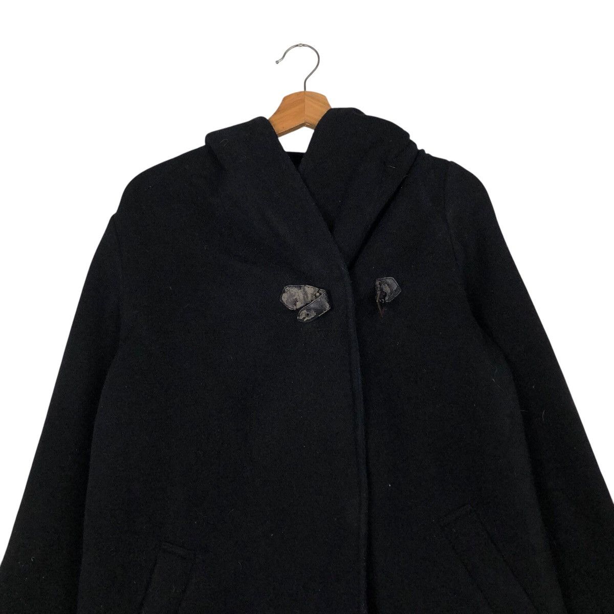 Japanese Brand 📌Vintage Wool Jacket Rich Black Keith Issey Miyake Size US M / EU 48-50 / 2 - 4 Thumbnail