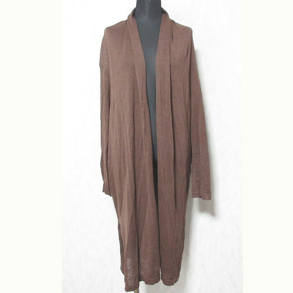 Other Other 45R Gima Knit Long Cardigan Cotton Tops 5078029 DUTY FREE for USA Size ONE SIZE - 1 Thumbnail