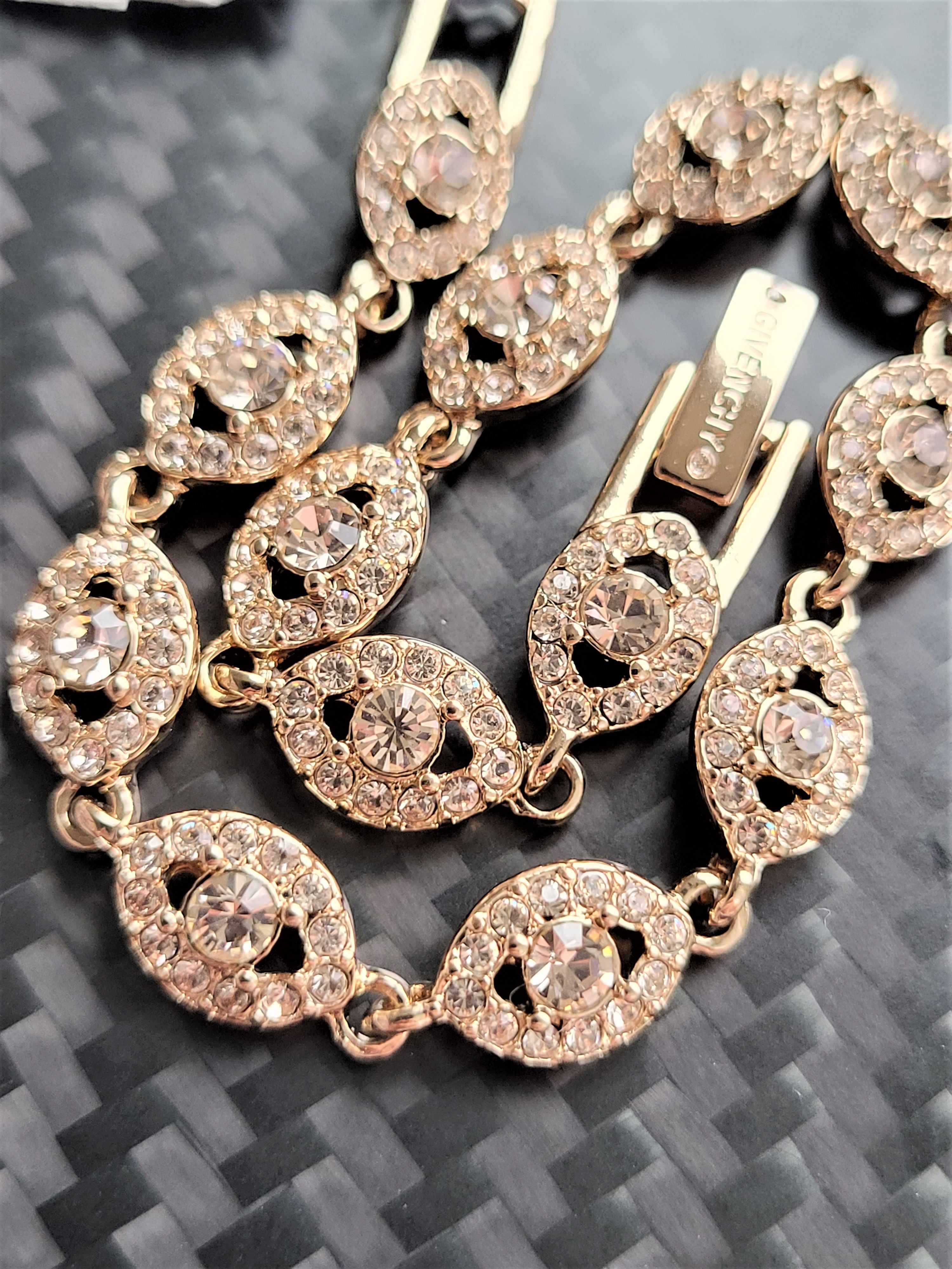 Givenchy 👁️Crystal Flex Gold Eye Bracelet Size ONE SIZE - 2 Thumbnail