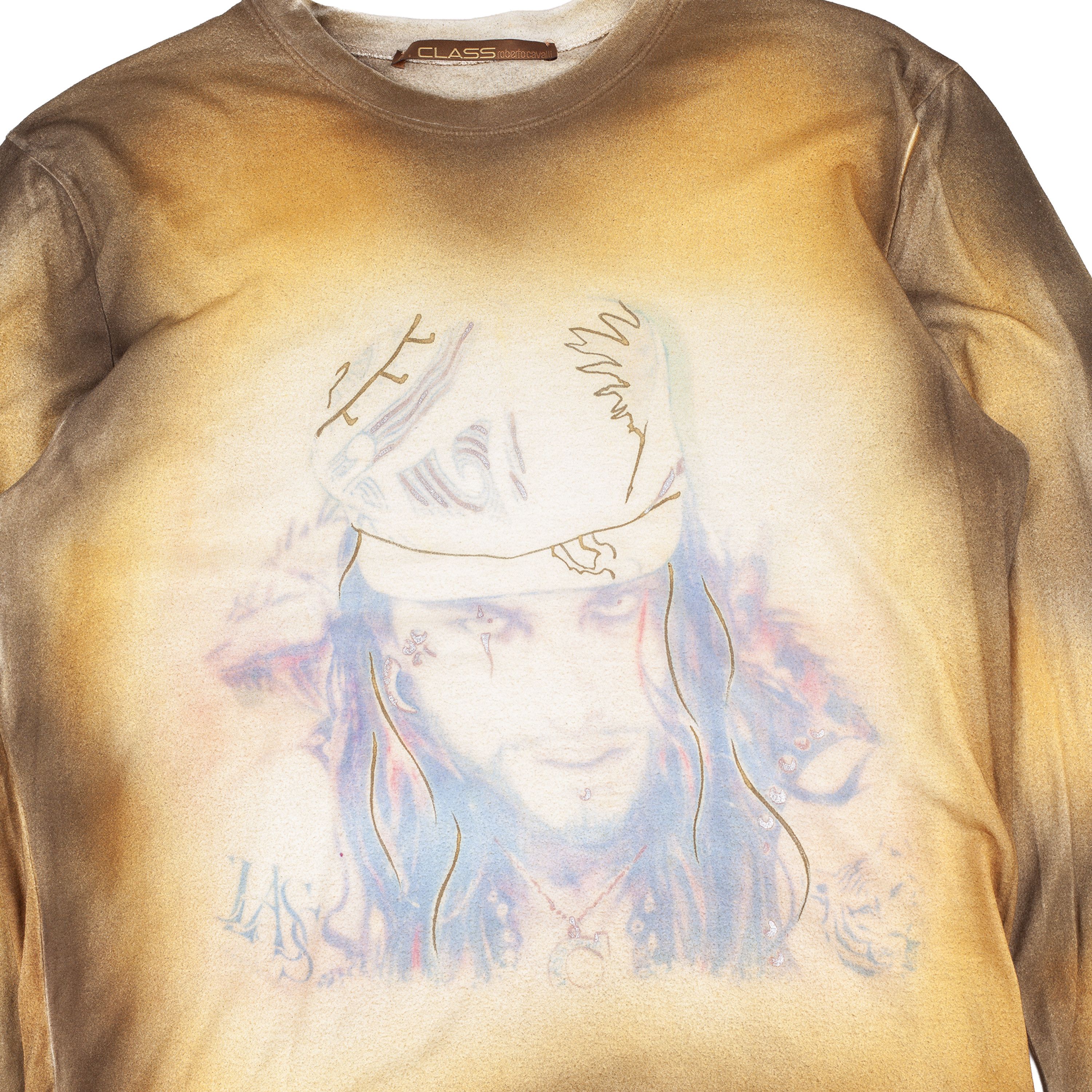 Cavalli Class Roberto Cavalli CLASS Brown Acid Long Sleeve Top Size US M / EU 48-50 / 2 - 3 Thumbnail
