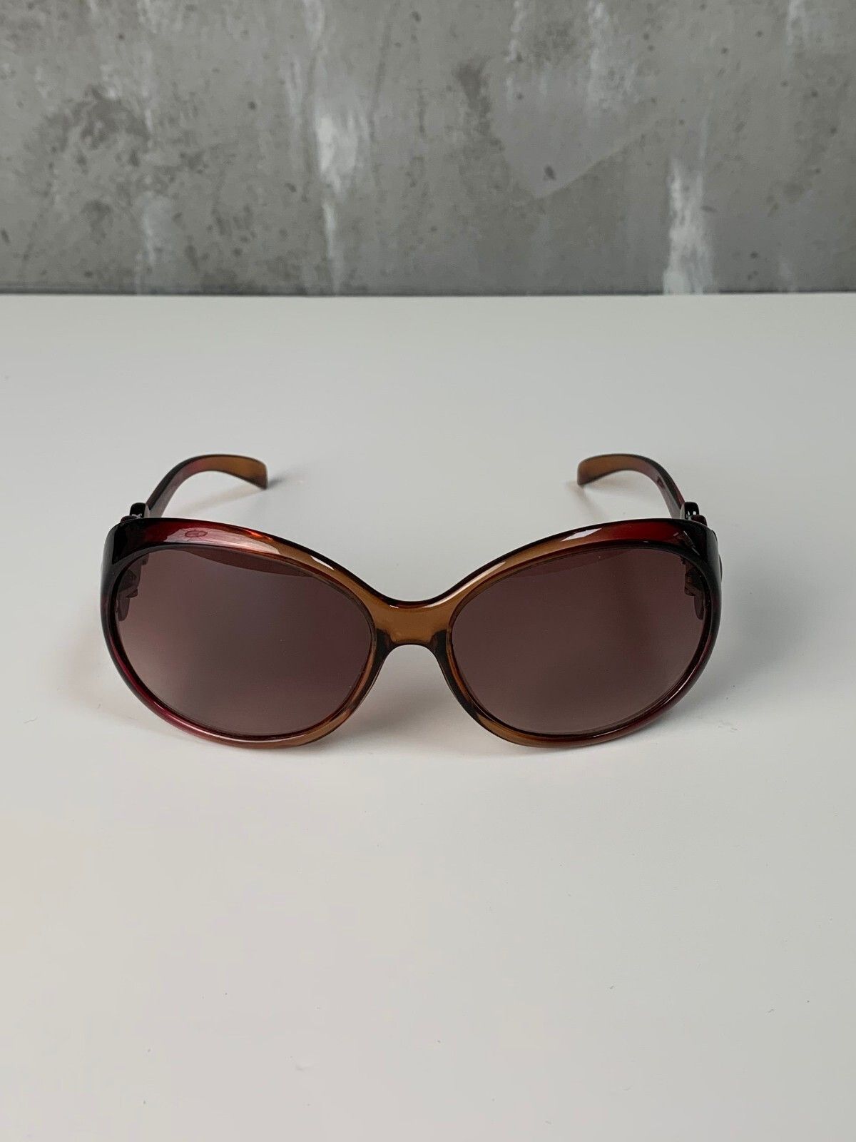 Japanese Brand ARCHIVE Vintage Y2K Red Wine Sunglasses Bubble Circle ...