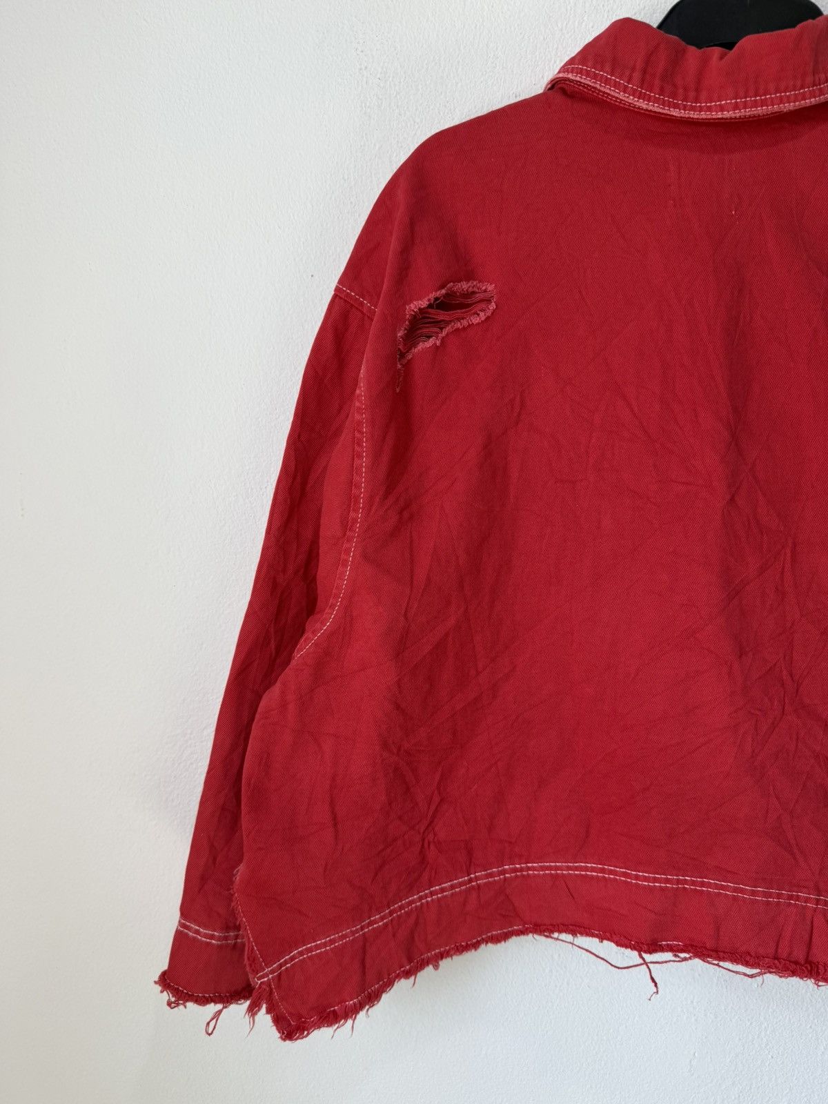 Bershka BERSKA DISTRESS JACKET OVERSIZED STYLE CROPPED DESIGN Size S / US 4 / IT 40 - 7 Thumbnail