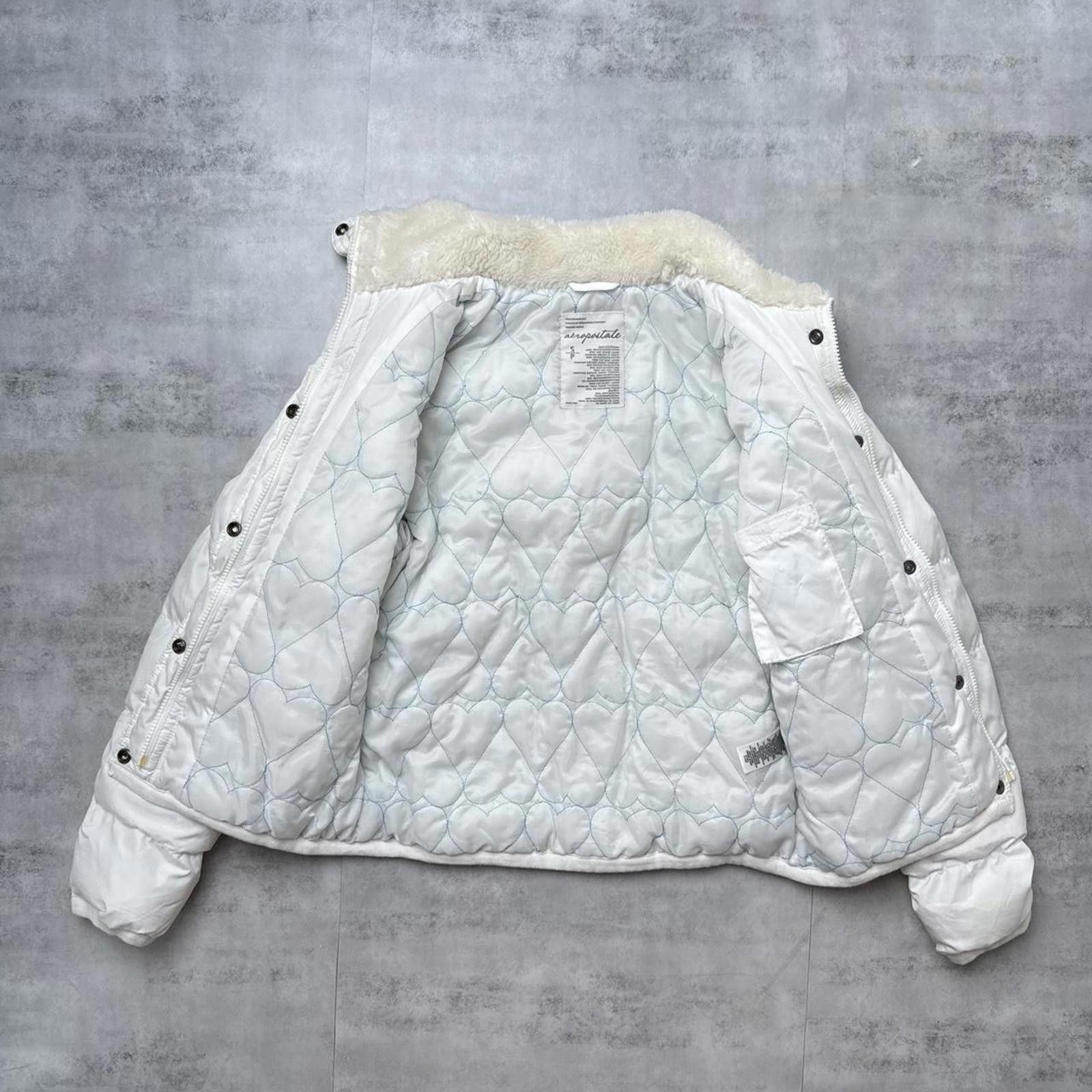 Aeropostale Y2K Aeropostale 00s Puffer White jacket Size S / US 4 / IT 40 - 5 Thumbnail