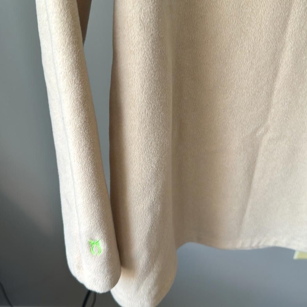 Designer Cobble Hill Turtleneck in Terry Fleece (Natural Blush) Size S / US 4 / IT 40 - 5 Thumbnail