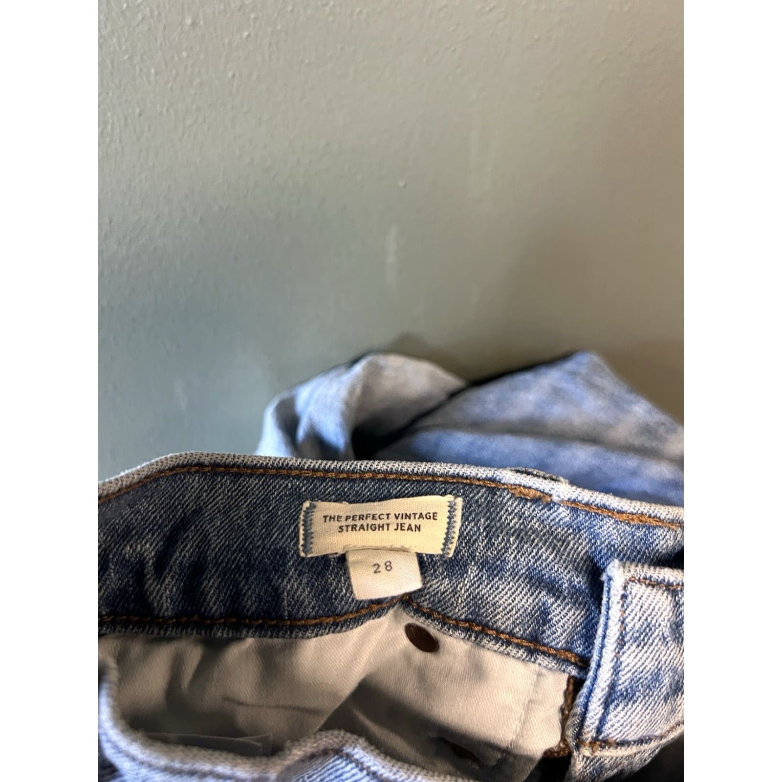 Madewell Madewell Jeans Womens 28 The Perfect Vintage High Rise Stretch Denim 5-Pocket Regular Blue 90s Bohemian Preppy | Mens? Size 28" / US 6 / IT 42 - 4 Thumbnail