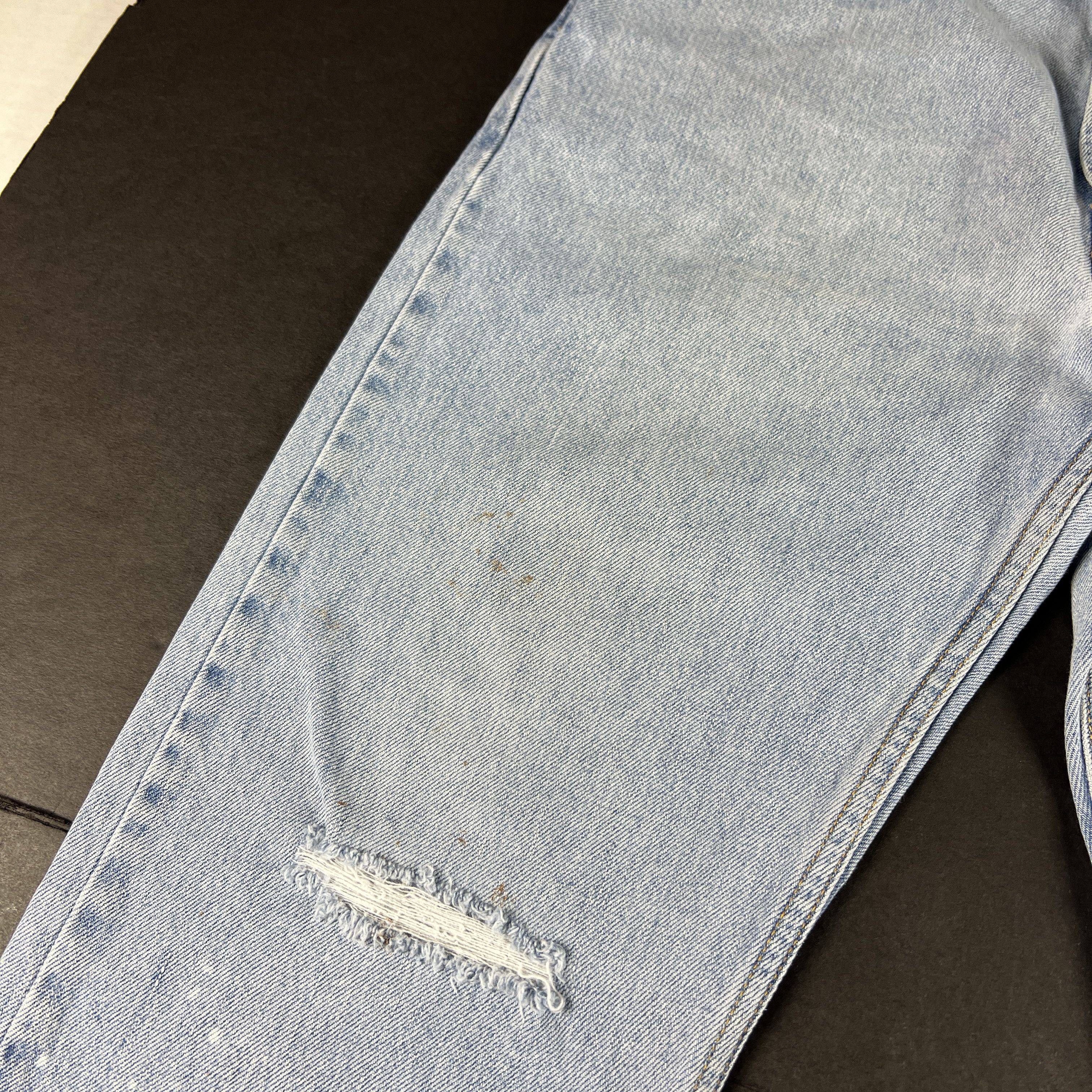 Levi's × Vintage Y2K Levi's Jeans 505 Straight Blue Faded Thrashed Denim Size US 36 / EU 52 - 7 Thumbnail