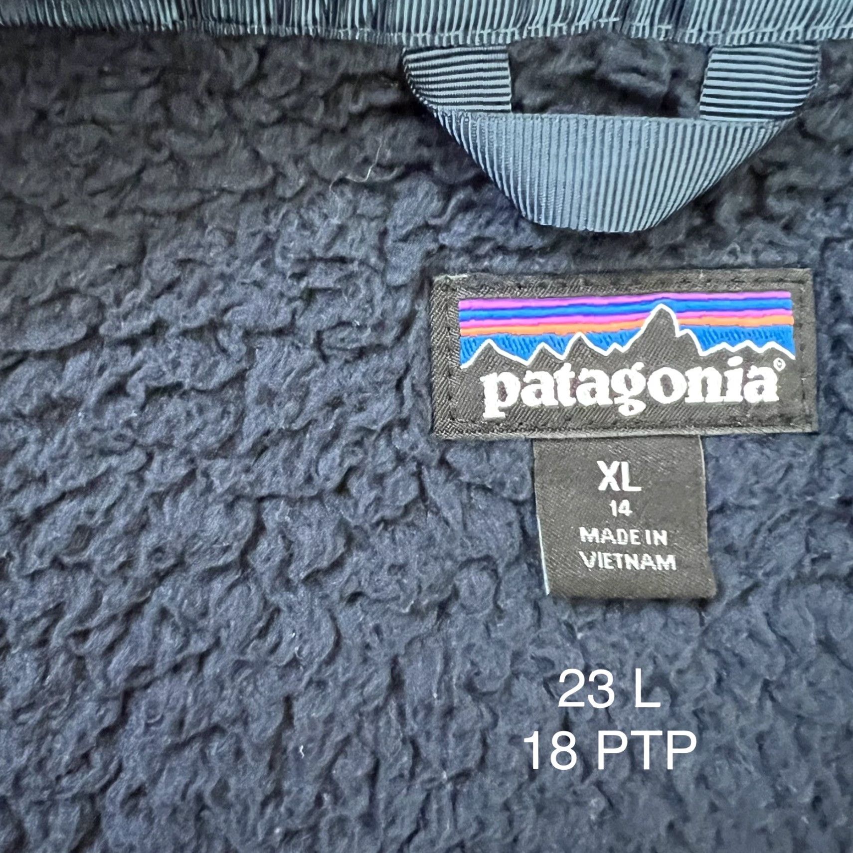 Patagonia Patagonia Los Gatos Jacket Girls XL Blue Fleece Full Zip Hooded Outerwear Size XL / US 12-14 / IT 48-50 - 7 Thumbnail