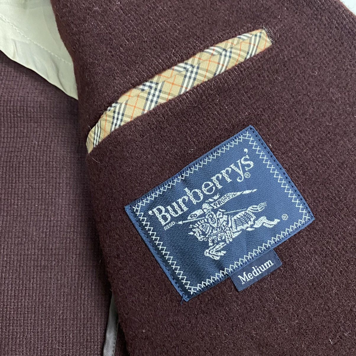 Burberry Burberry's Tailored Jacket Wool Walnut Button Embroiderylogo Size US M / EU 48-50 / 2 - 15 Thumbnail