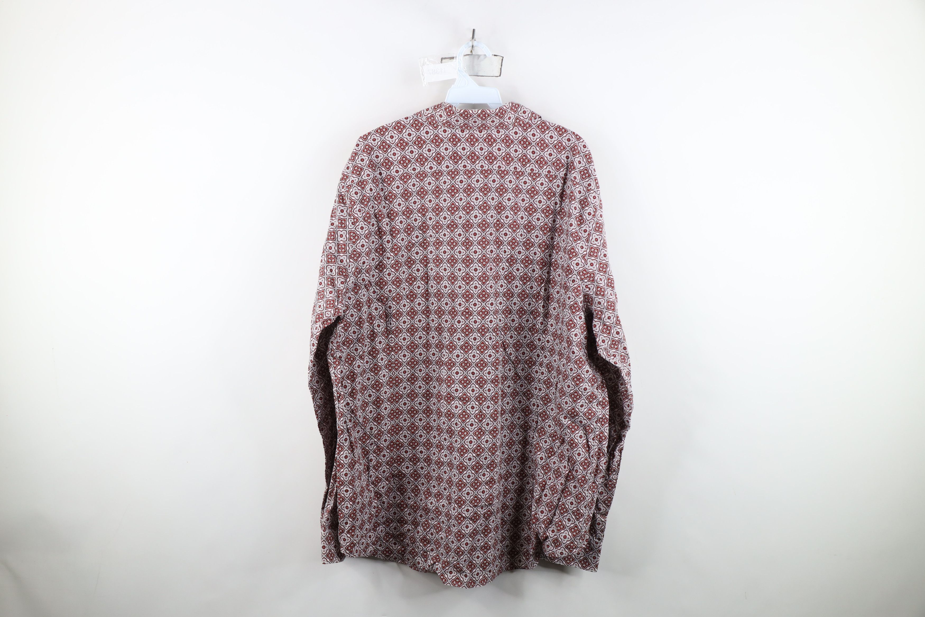 Express Express Geometric Tapestry Collared Button Shirt Cotton Size US XXL / EU 58 / 5 - 10 Thumbnail