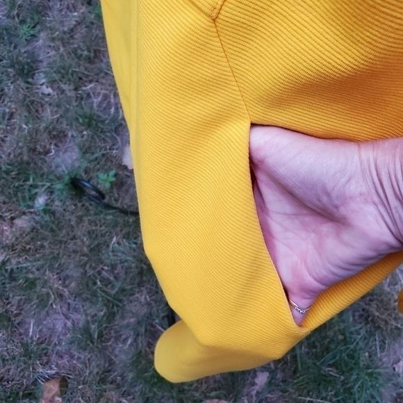 Boden Boden Bronte Ottoman Yellow Rib Textured Knit 3/4 Sleeve Vne Size L / US 10 / IT 46 - 7 Thumbnail