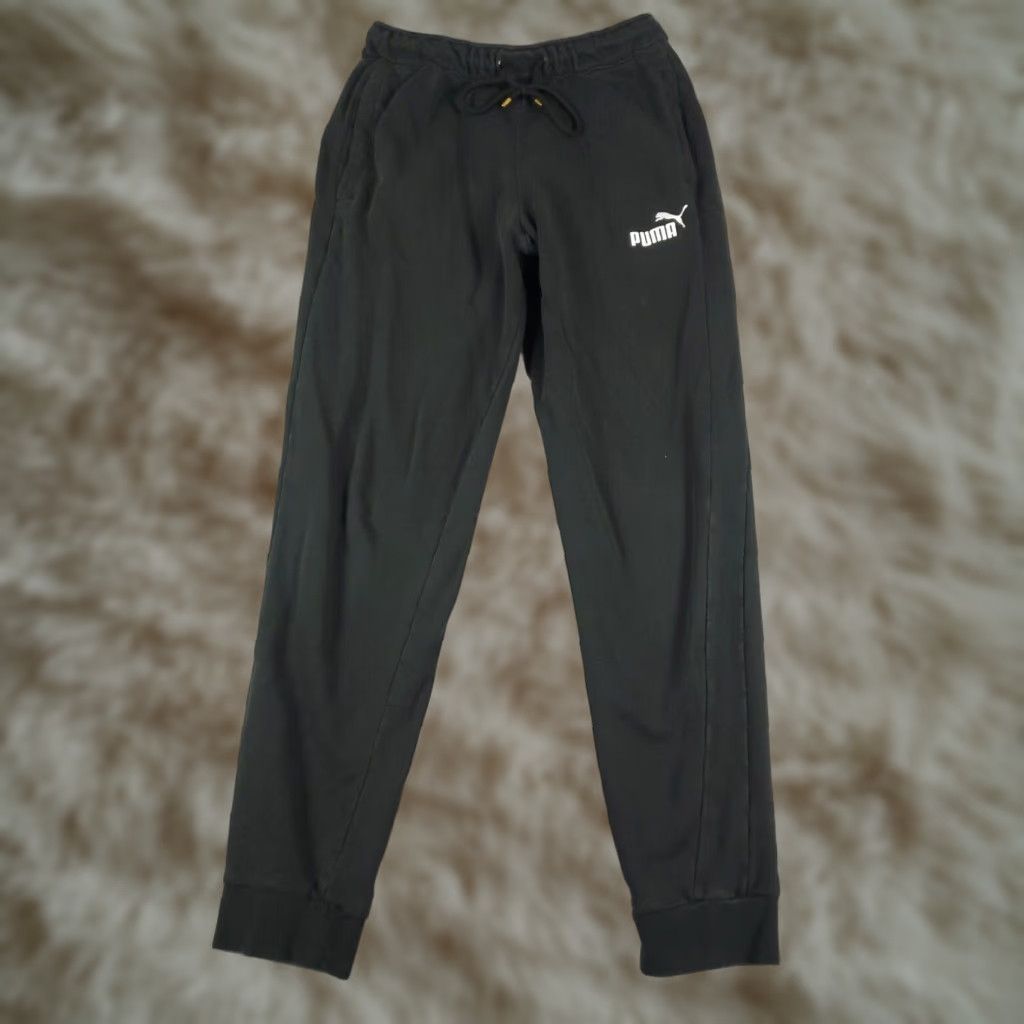 Puma PUMA Pants Men Regular Size M Black Sweatpants Style Joggers Casual Athletic track pants Size US 31 - 1 Thumbnail