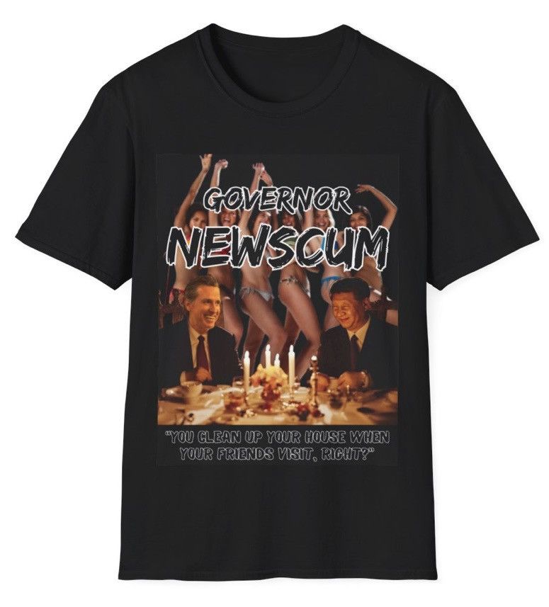 Donald Trump “Governor Gavin New-Scum” MAGA Trump Softstyle T-Shirt Size US XL / EU 56 / 4 - 5 Thumbnail